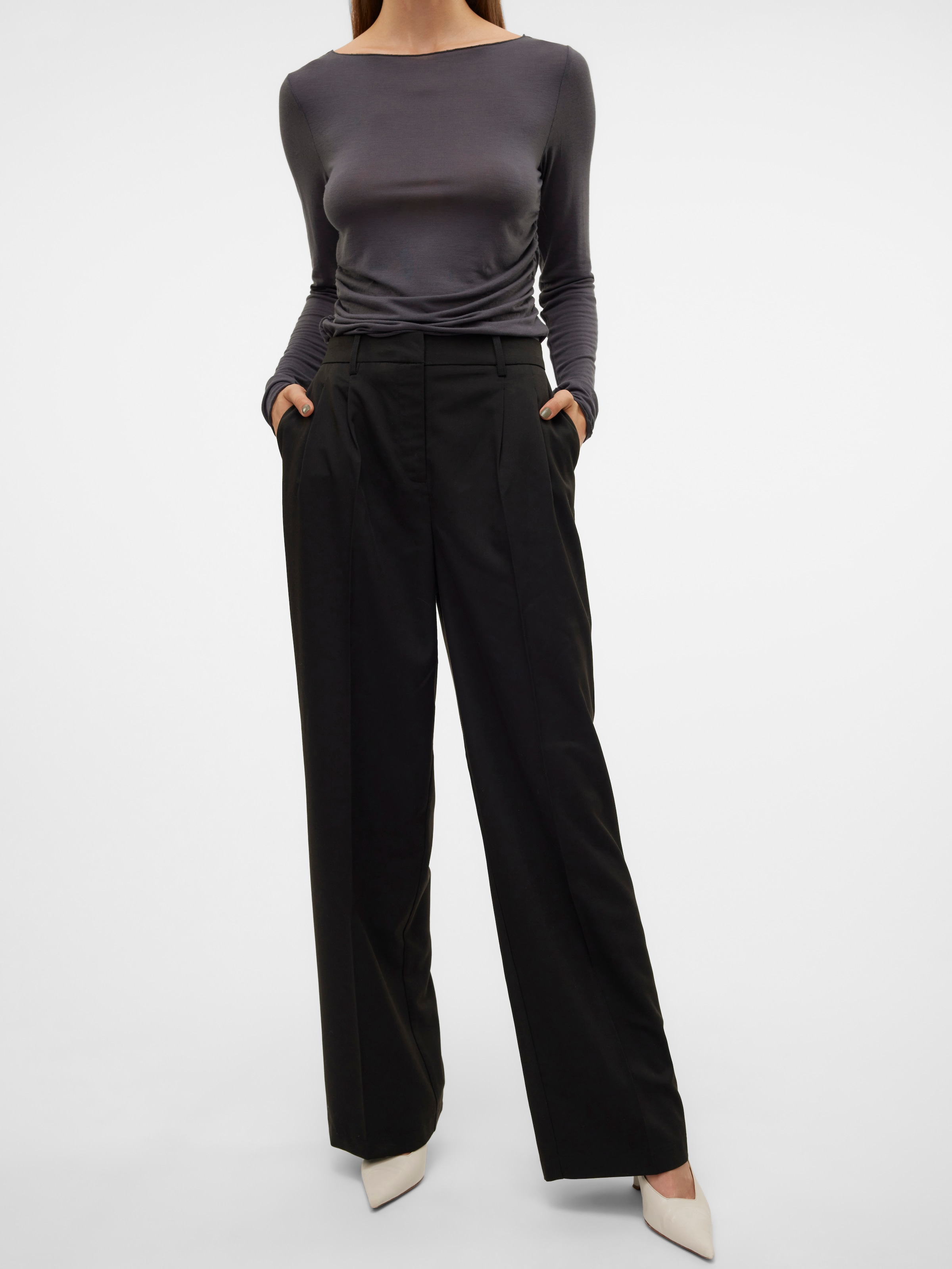 Vero Moda Anzughose »VMNILA MW LOOSE DAD PANT NOOS«