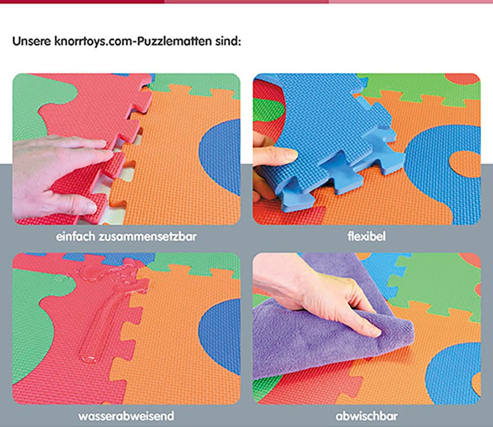 Knorrtoys® Puzzle »Tiere«, Puzzlematte, Bodenpuzzle