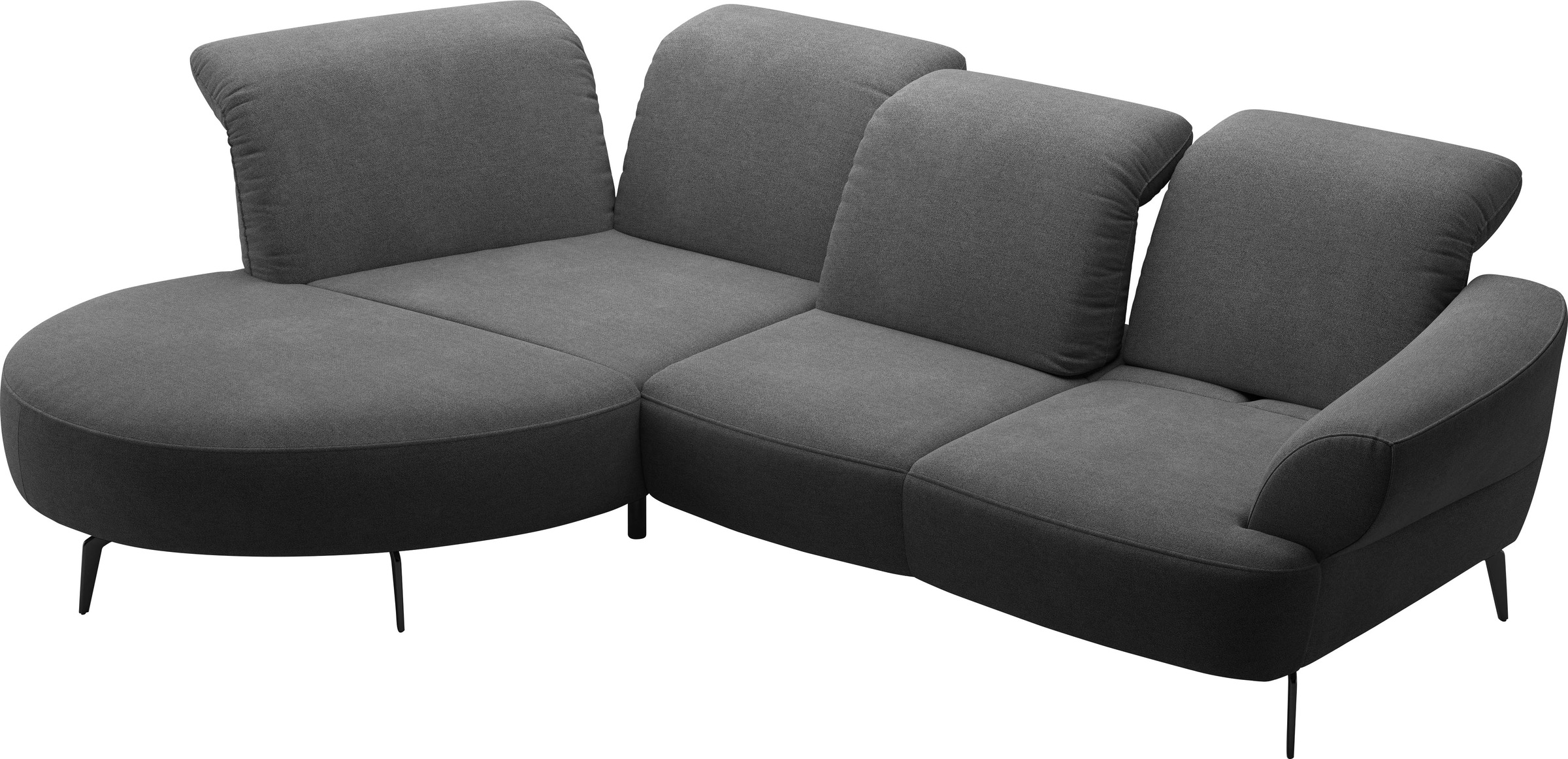 sit&more Ecksofa »Dance«, inkl.System Click&Seat und Sitztiefenverstellung