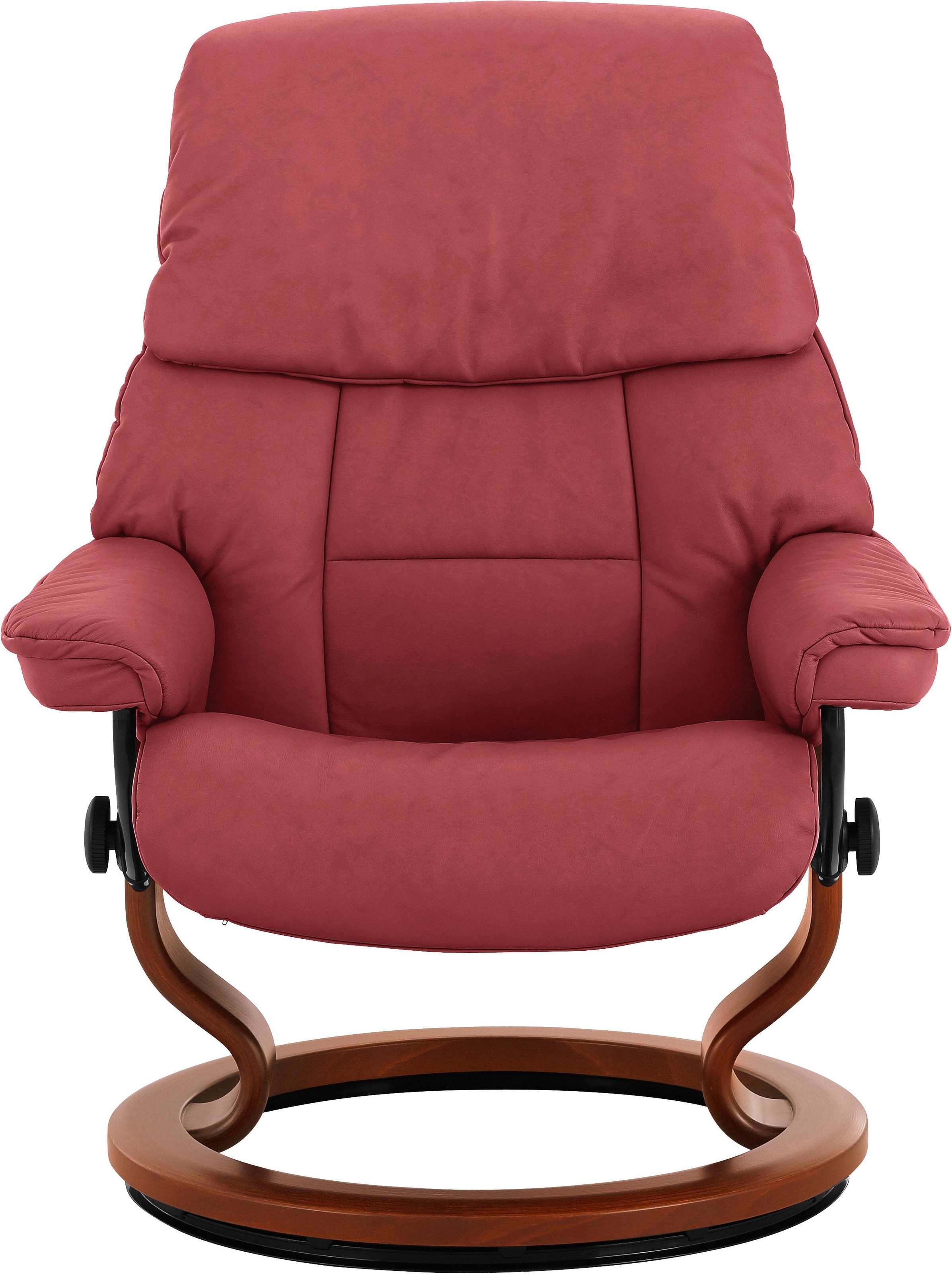 Stressless® Relaxsessel »Ruby«, (Set, Relaxsessel mit Hocker), mit Classic Base, Größe M, Gestell Eiche, Wenge, Braun & Schwarz