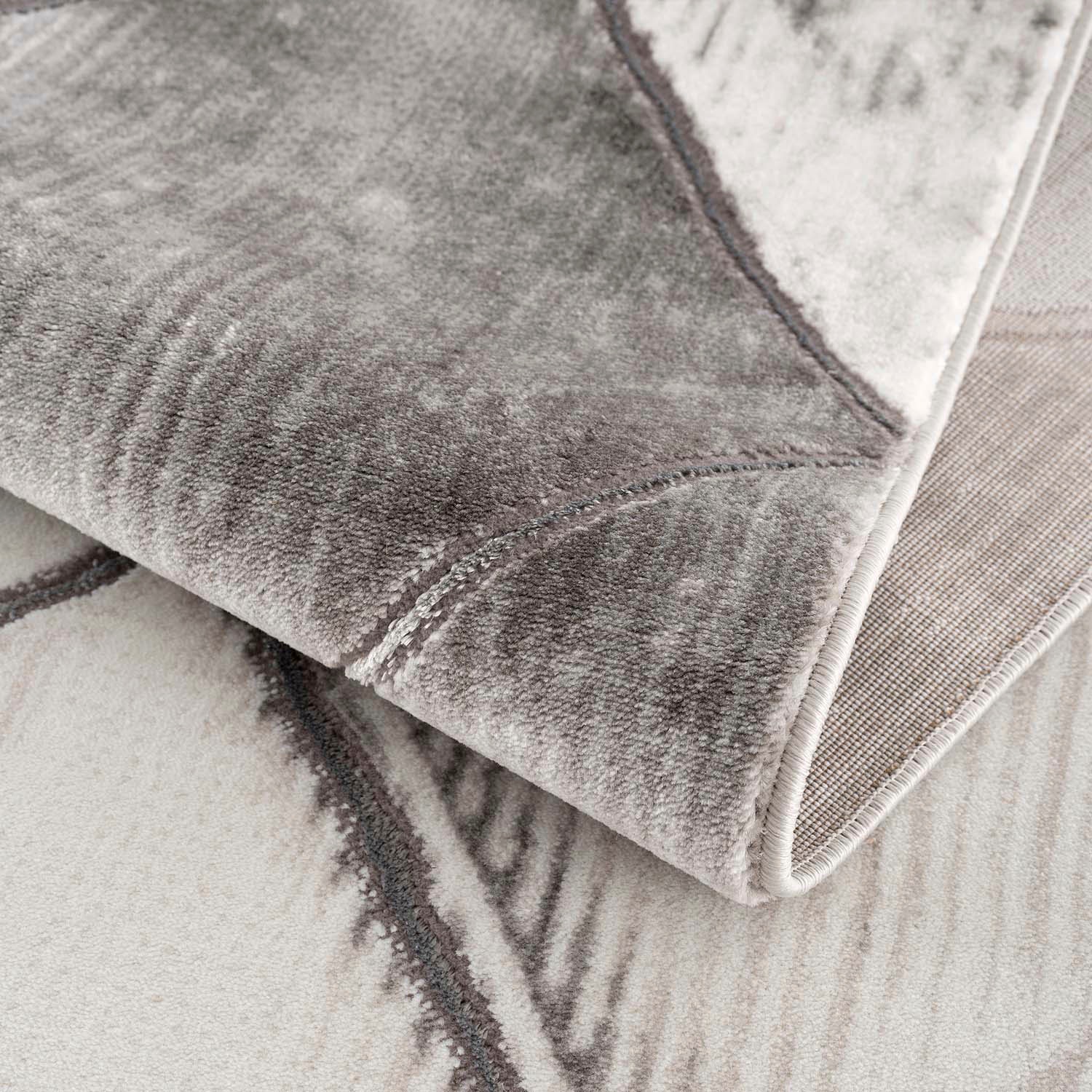 Thumbnail - Carpet City Teppich "Noa 9313" rund 11 mm Höhe Kurzflor, Modern, Weicher For, Pflegeleicht