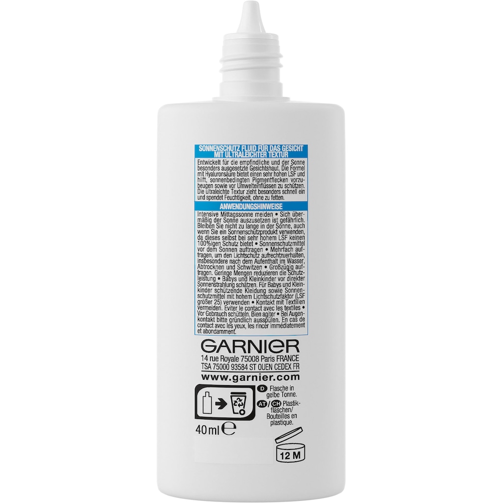 GARNIER Sonnenschutzfluid »Ambre Solaire Sensitive expert+«