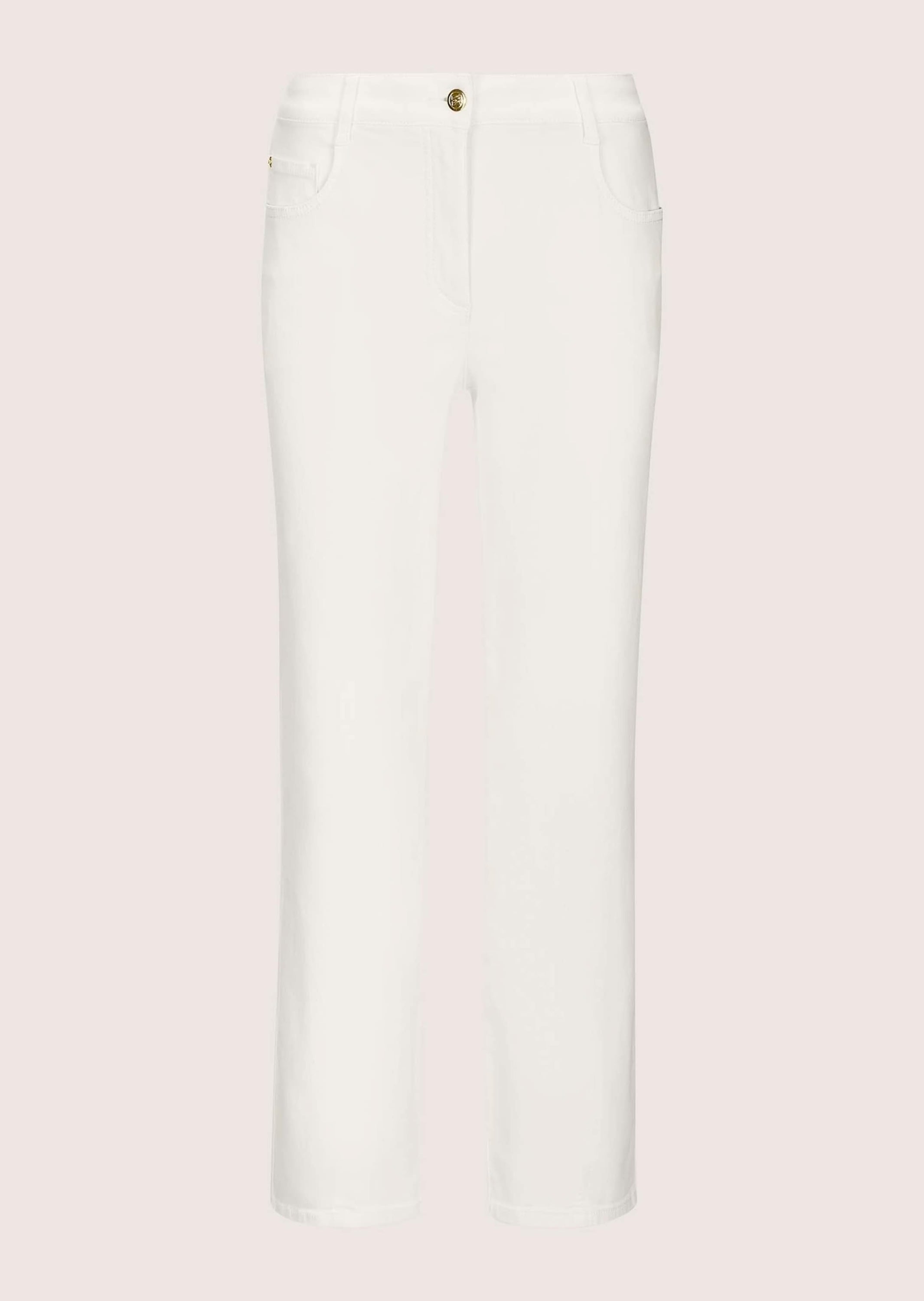 MADELEINE "Jeans Baumwollhose mit Saumabnähern" Jeans mit modischem Saumabnäher