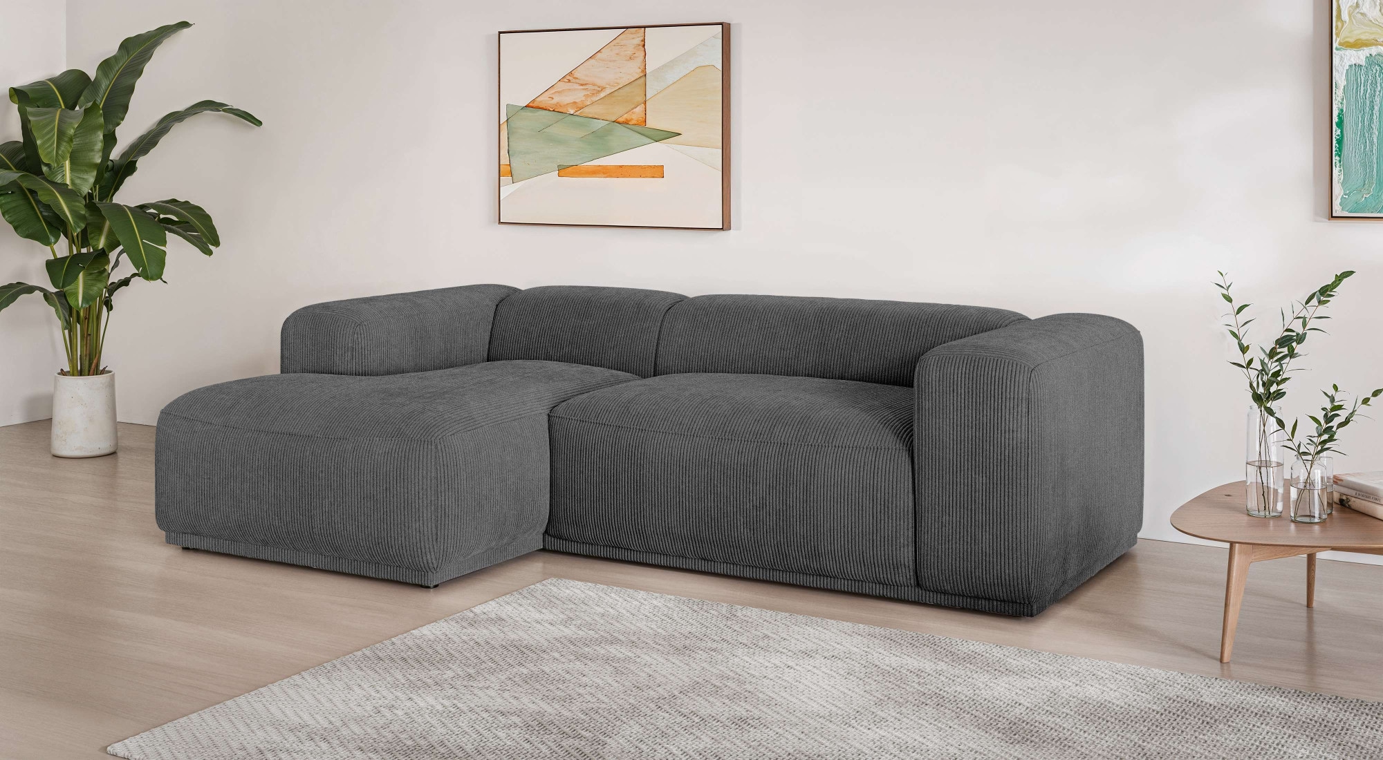 s.Oliver Ecksofa "EMMERIK Designersofa, L-Form mit Wellenfederung, B/T/H: 2 günstig online kaufen