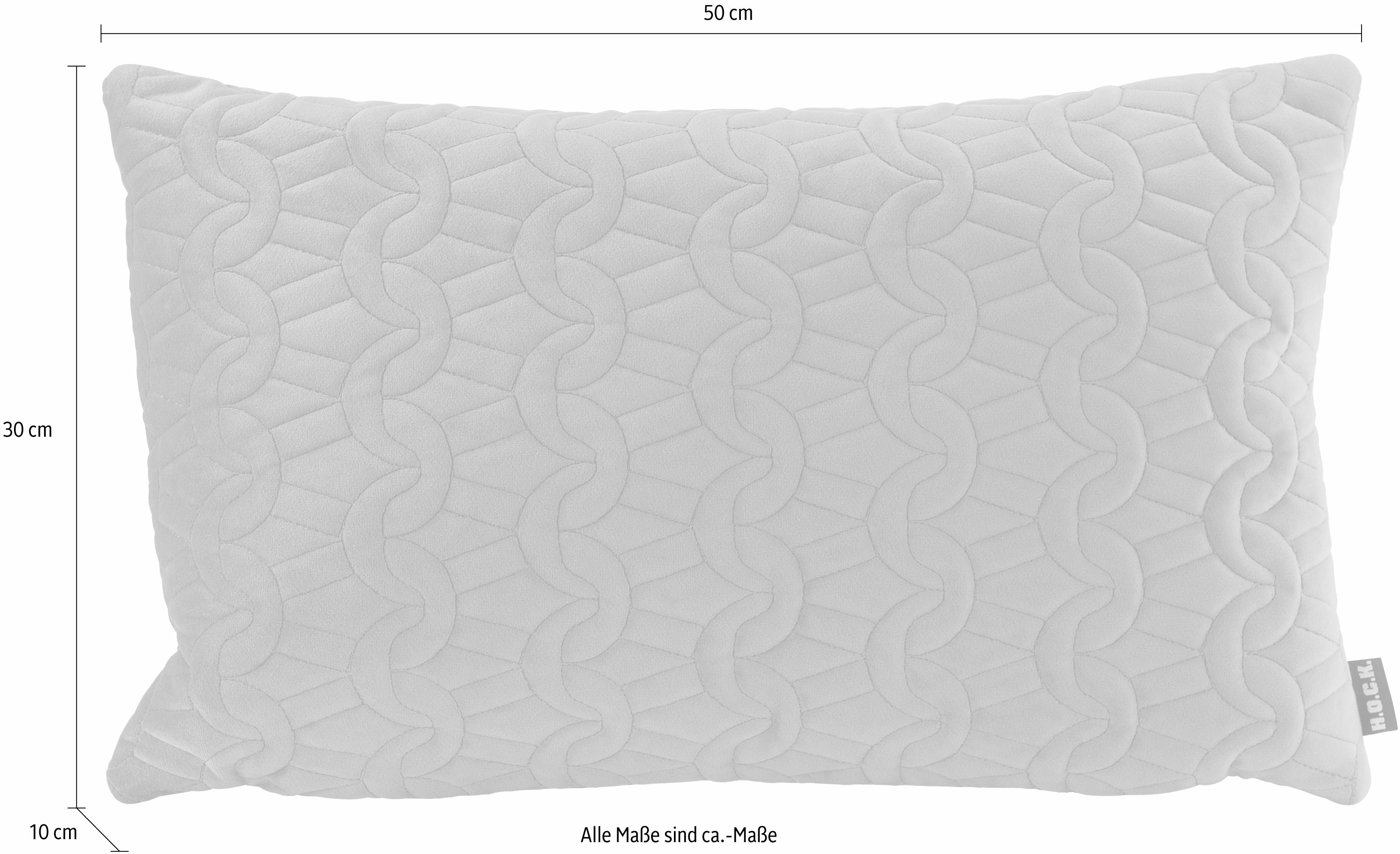 Thumbnail - H.O.C.K. Dekokissen "Soft Nobile" mit Steppmuster, Kissenhülle mit Füllung, 1 Stück