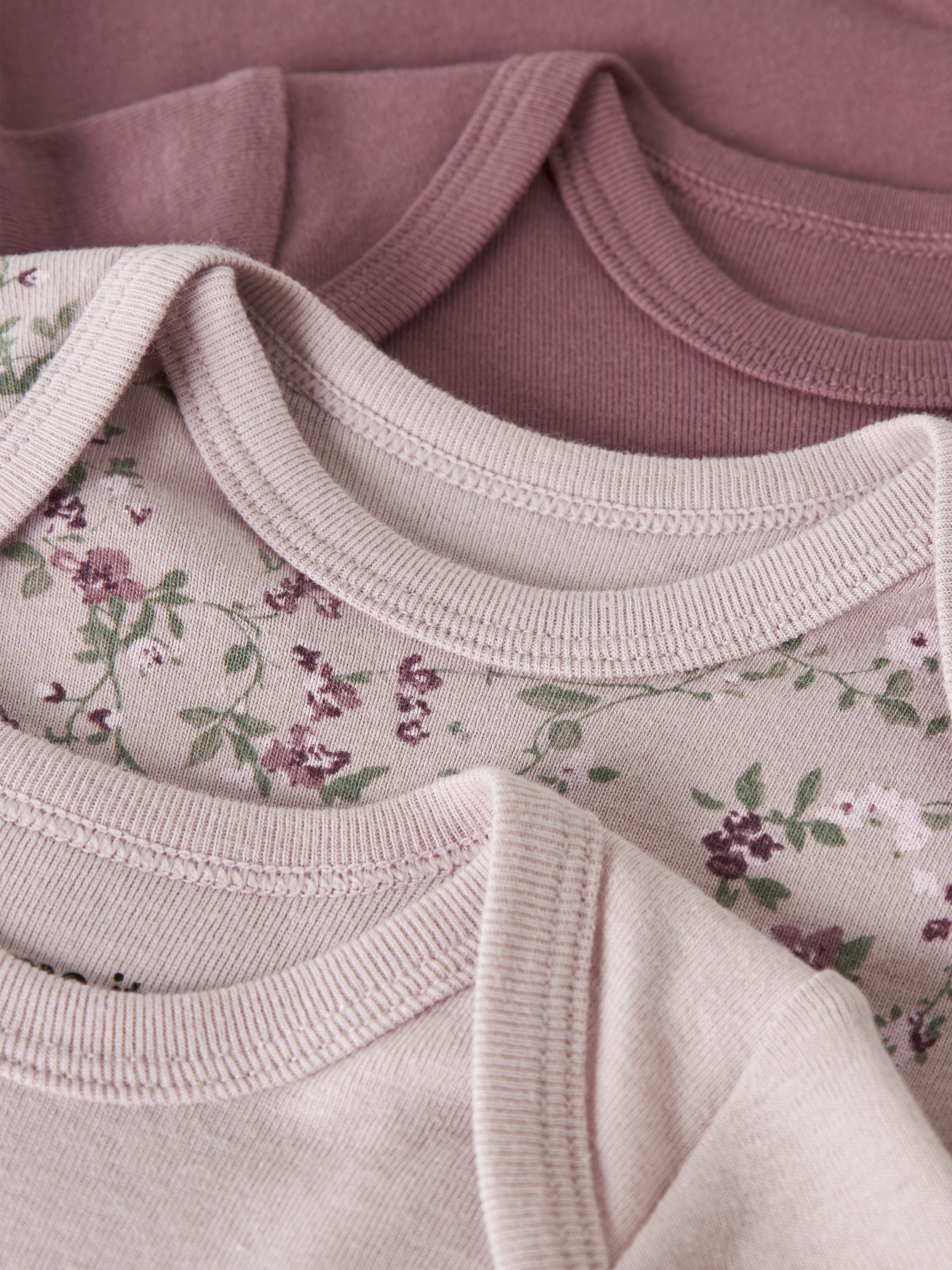 Name It Langarmbody »NBFBODY 3P LS VIOLETFLOWER NOOS« Packung, 3 Baumwolle, 3-er Packung