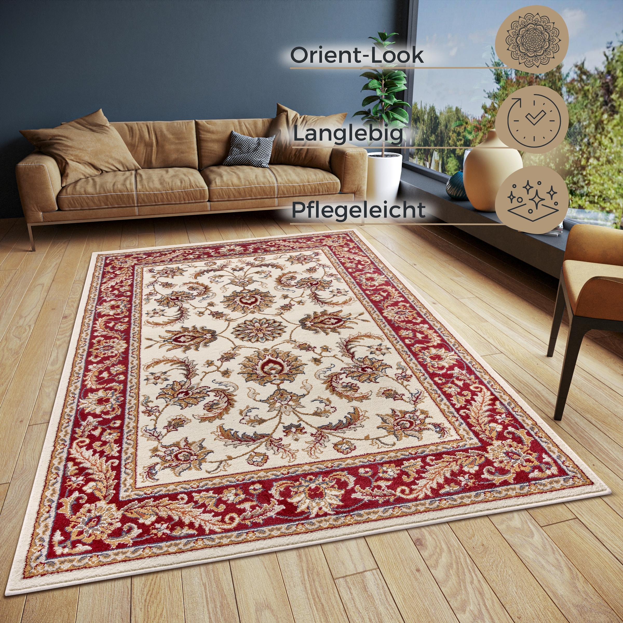 HANSE Home Teppich »Reni«, rechteckig, Orientalisch, Orient, Kurzflor, Wohnzimmer, Schlafzimmer, Esszimmer