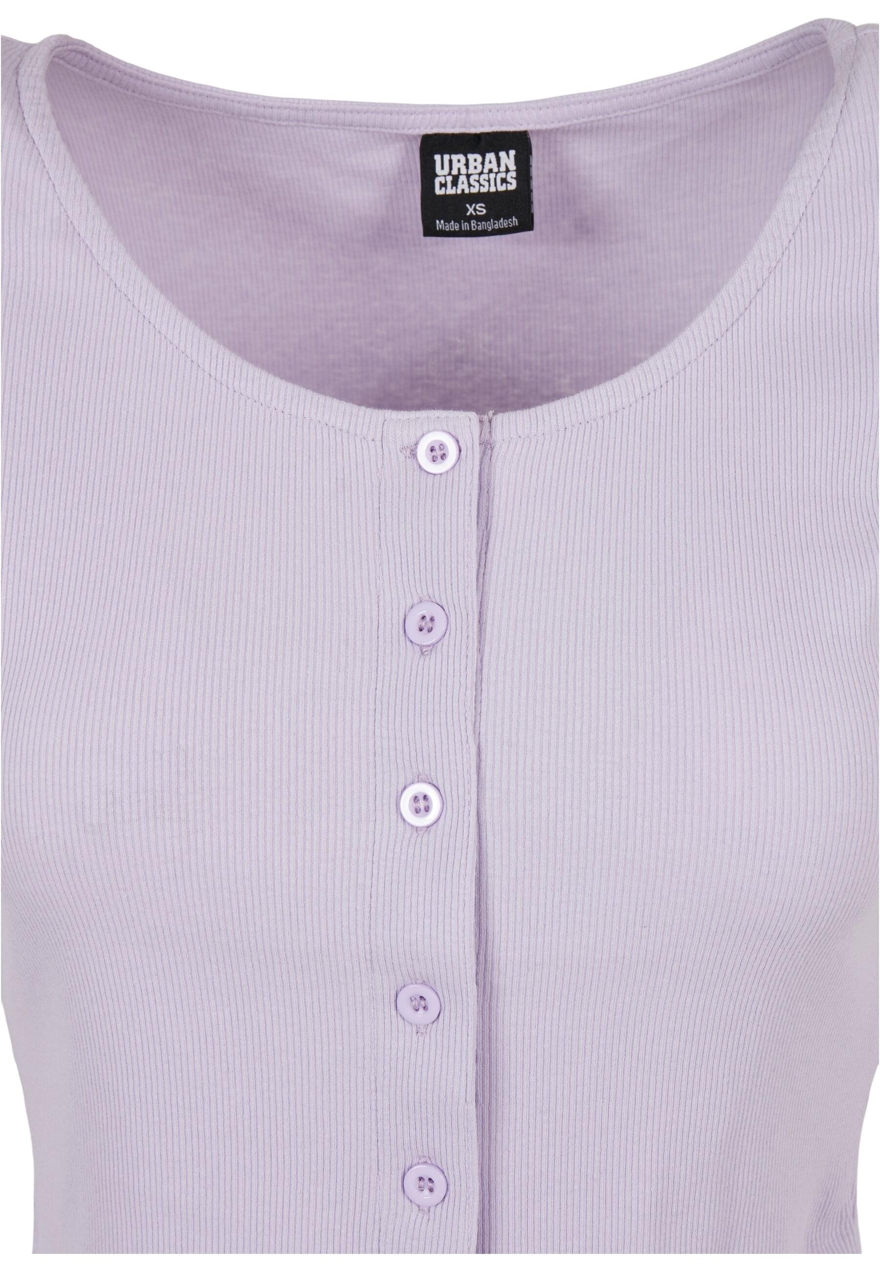 Thumbnail - URBAN CLASSICS Kurzarmshirt "Urban Classics Damen Ladies Cropped Button Up Rib Tee", (1 tlg.)