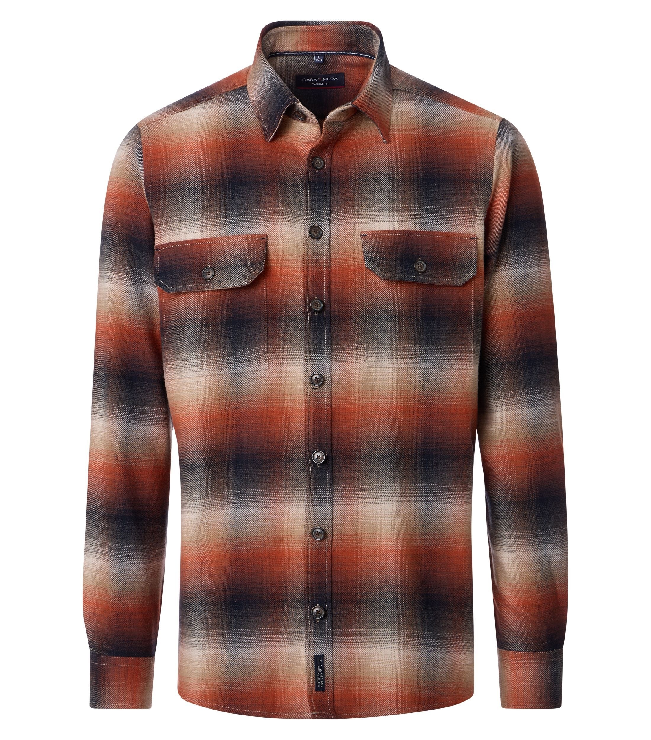 CASAMODA Langarmhemd "CASAMODA Hemdjacke uni" günstig online kaufen