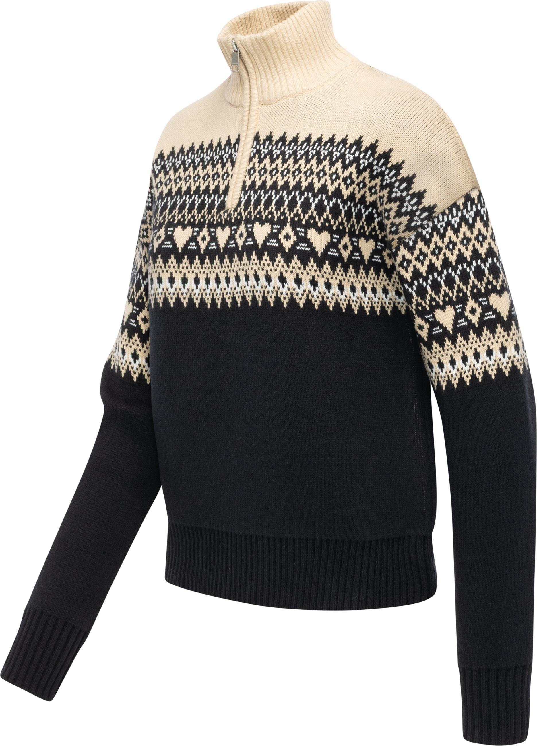 Ragwear Norwegerpullover »Norwie« Norweger Damen Strickpullover Troyer mit Reißverschluss
