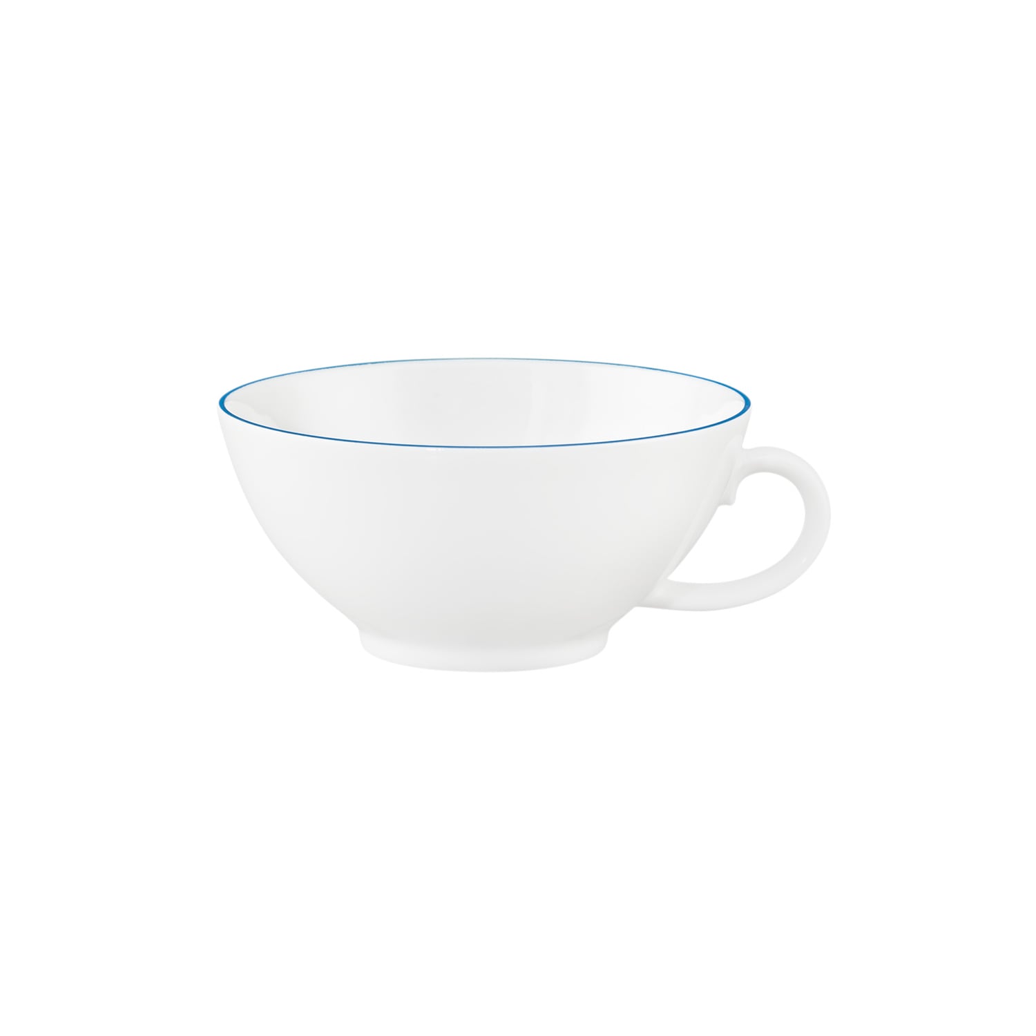 Seltmann Weiden Teeservice »Teeservice 18-teilig Sonate Blue Lines, Teetassen, Untertassen, Teller« Teetassen, Untertassen, Teller, weiß, blau