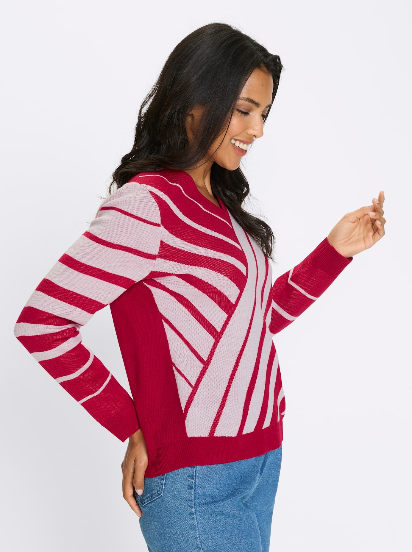 Classic Basics V-Ausschnitt-Pullover »Langarm-Pullover«