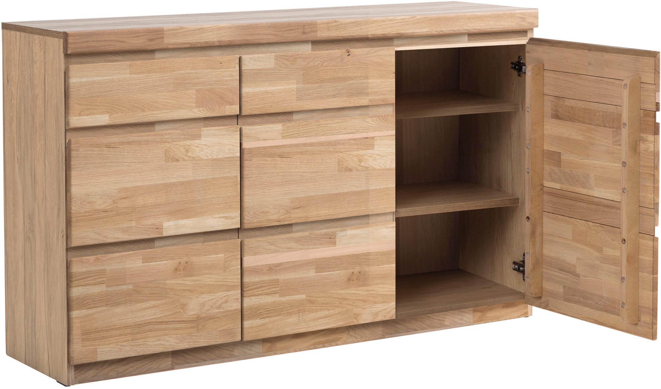 Home affaire Sideboard »OSLO«, Breite ca. 135 cm, Teilmassiv
