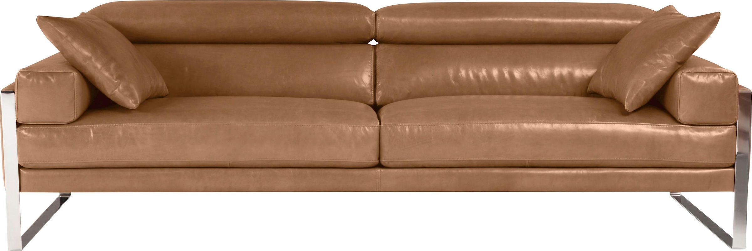 CALIA ITALIA Dekokissen »Romeo« in gewachstes Anilin-Leder