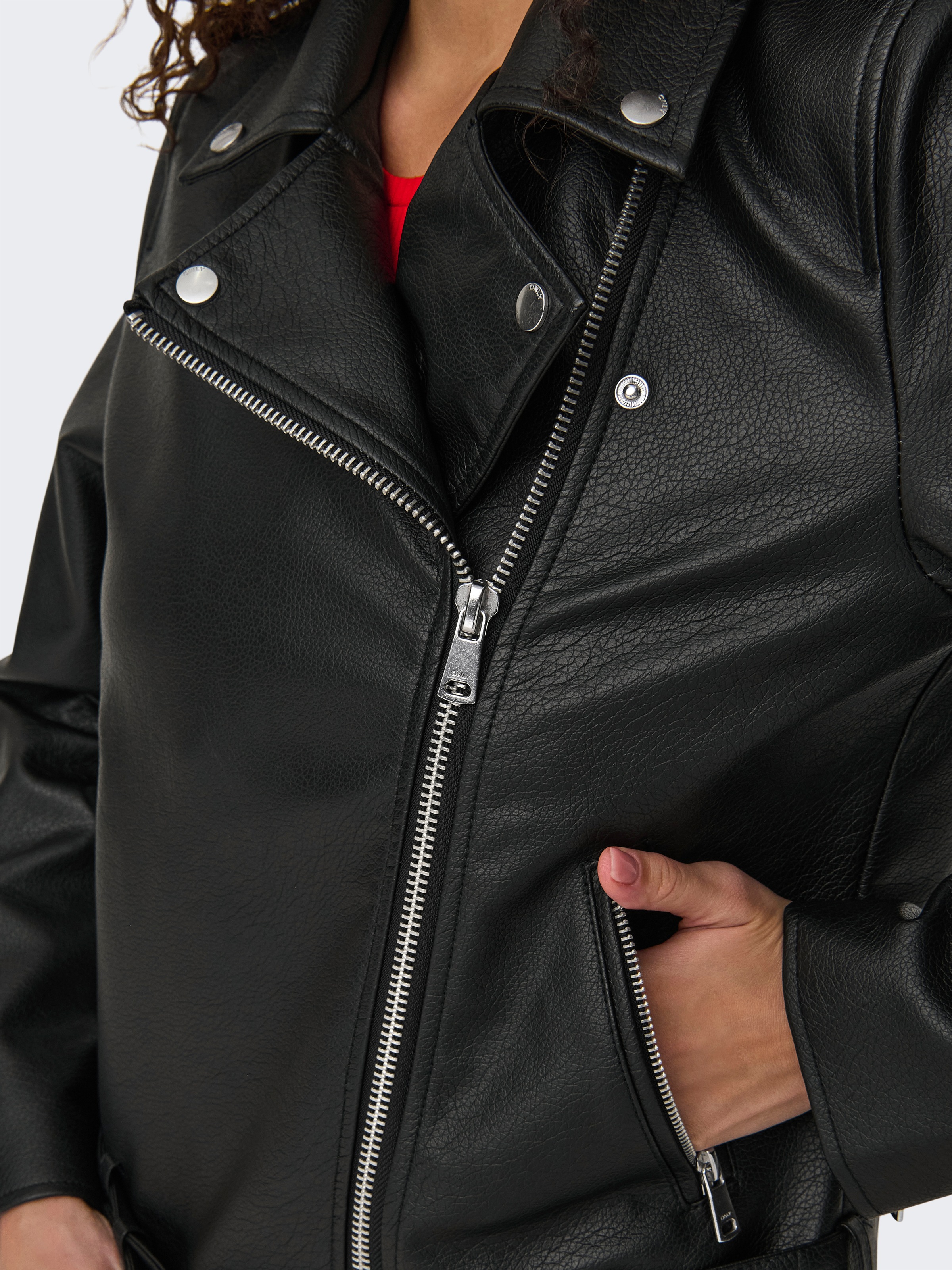 Thumbnail - ONLY Lederimitatjacke "ONLMILLE FAUX LEATHER BIKER JACKET OTW"