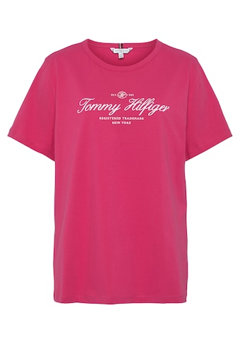 Tommy Hilfiger Curve Rundhalsshirt »CRV SLIM SIGNATURE C NK 1/2 SLV«, mit Tommy... kaufen