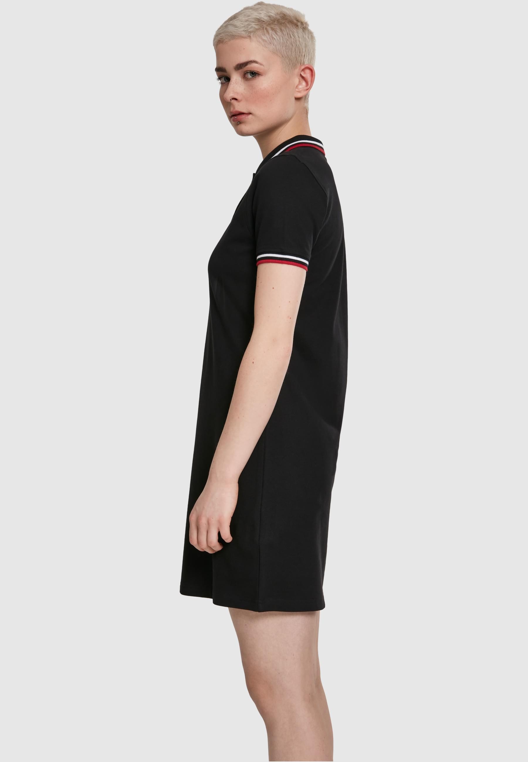 URBAN CLASSICS Shirtkleid »Urban Classics Damen Ladies Polo Dress«, (1 tlg.)