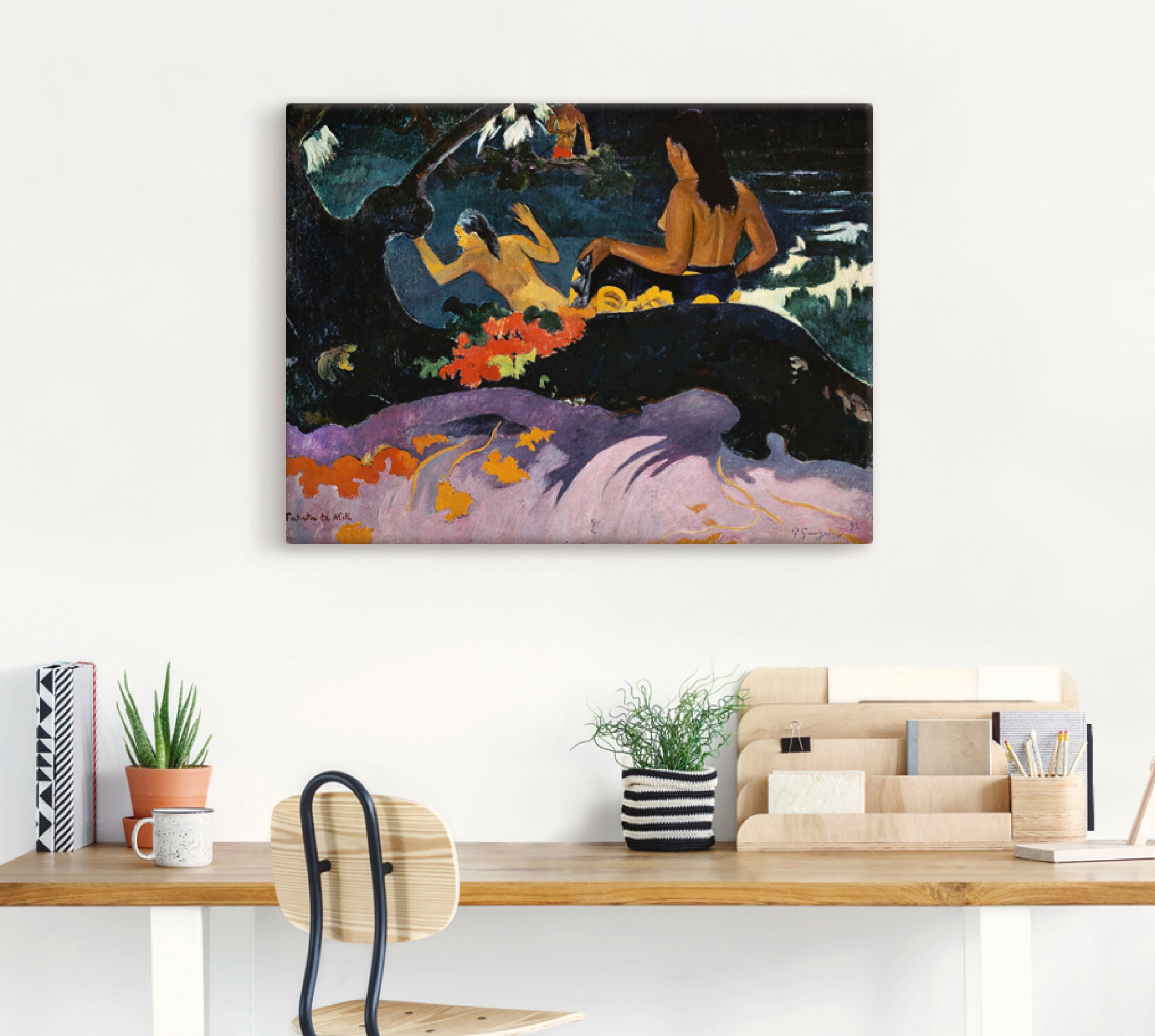 Artland Wandbild »Fatata te miti (Angelehnt ans Meer)«, Frau, (1 St.), als Leinwandbild, Wandaufkleber oder Poster in versch. Größen