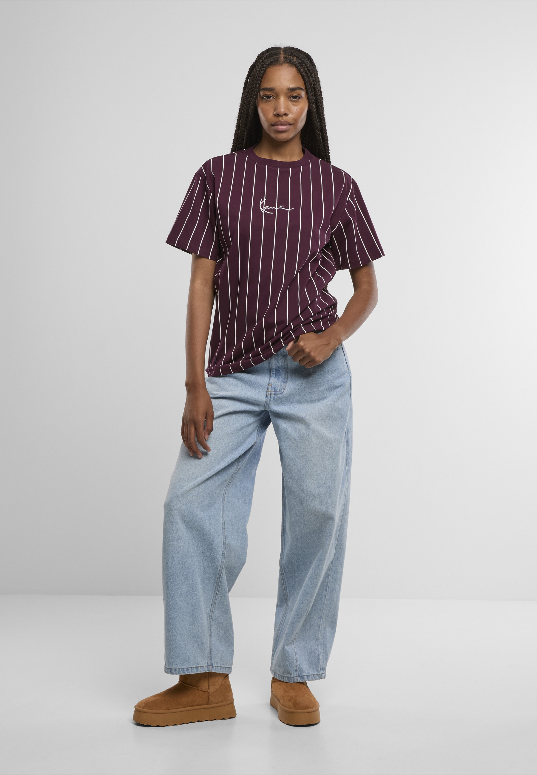 Karl Kani T-Shirt »Karl Kani Small Signature Essential Pinstripe OS Tee« 1