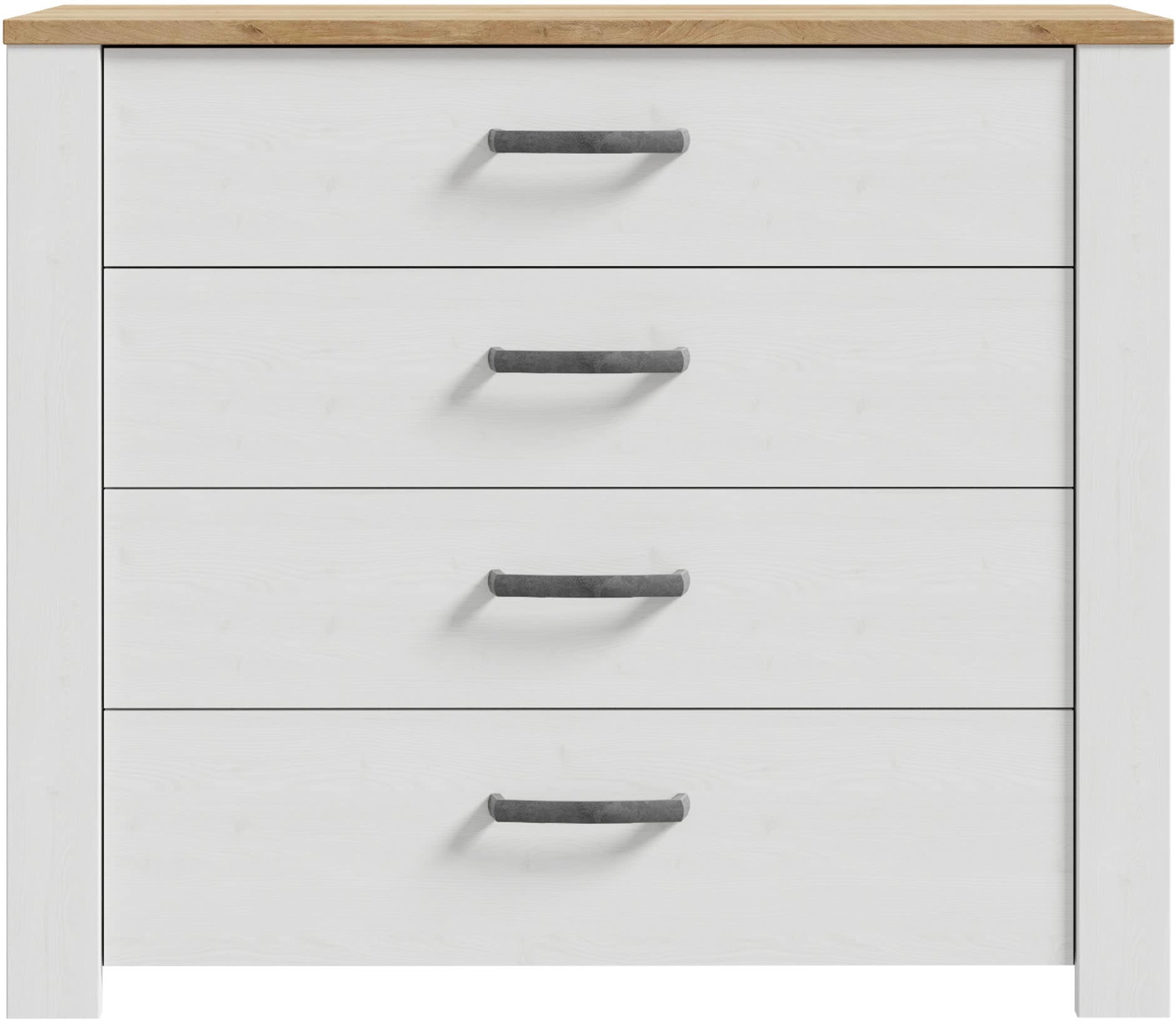 FORTE Kommode »Bohol« B/H/T 101,4/87/42 cm, 4 Schubkästen