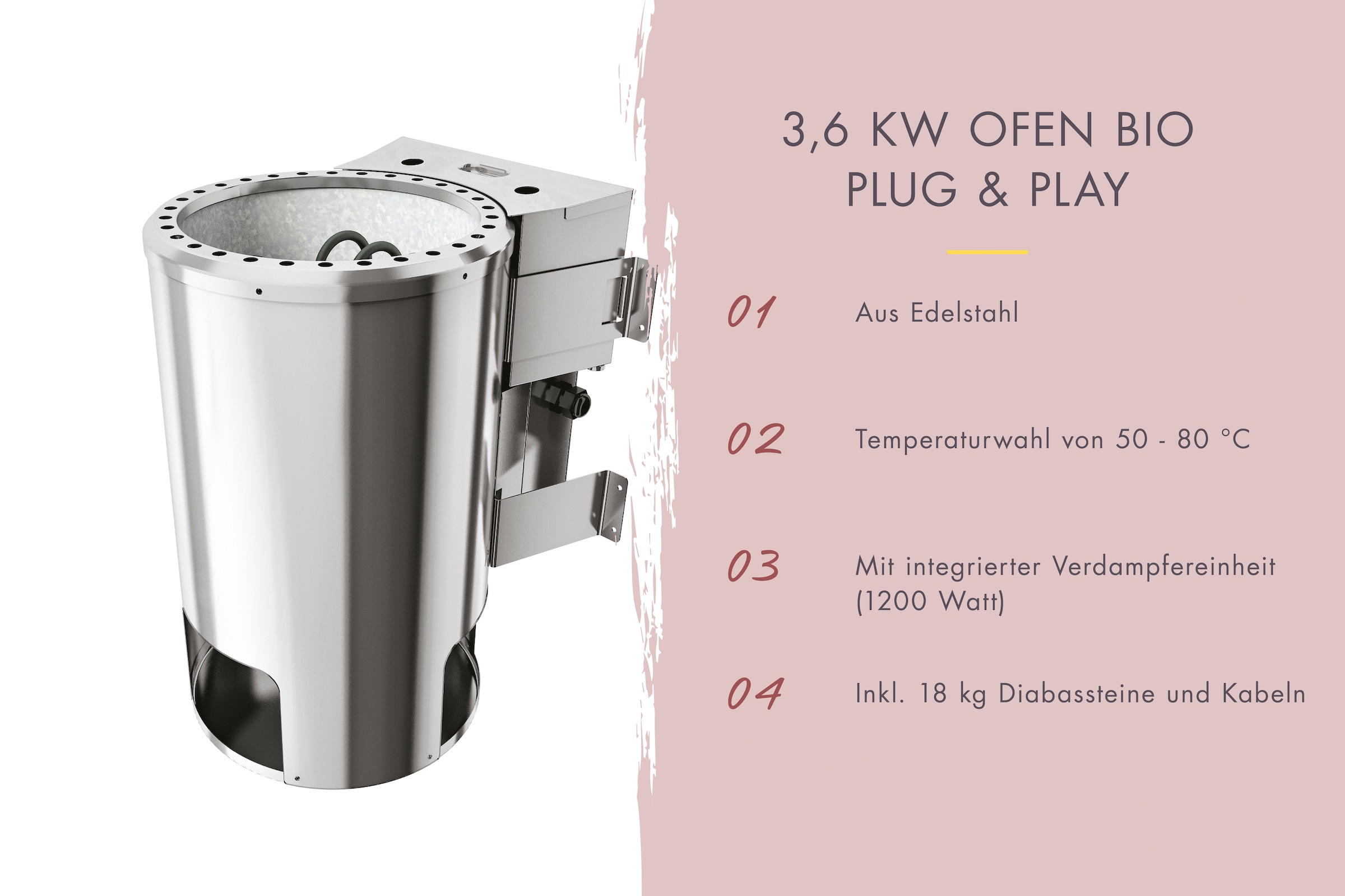 Karibu Sauna »Ivana 2«, Ganzglasfront