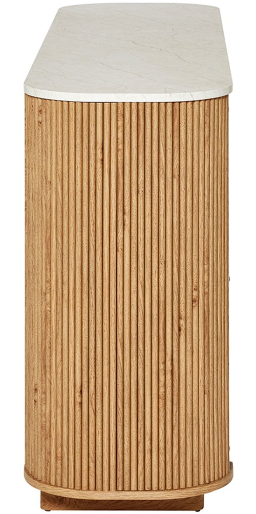 Jahnke Sideboard »ARROW SB 160«, (1 St.), Sideboard, abgerundet, Fischgrät-Muster, Breite 159,5 cm
