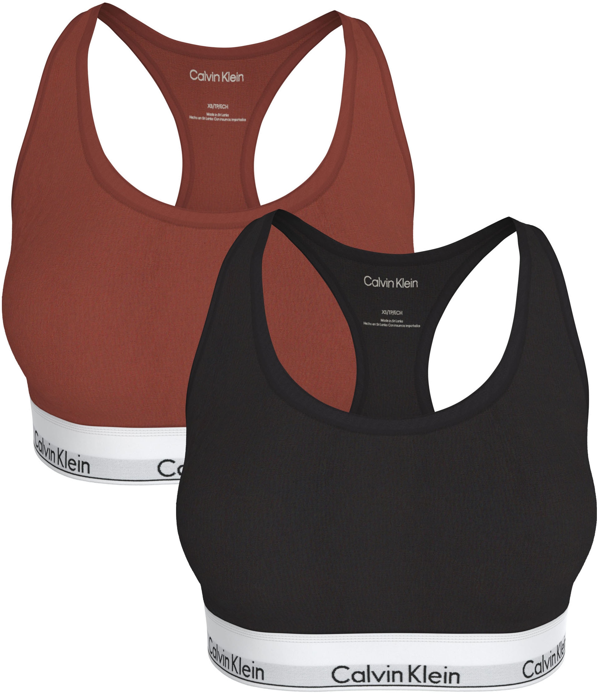 Calvin Klein Underwear Bralette »BRALETTE 2PK« Packung, 2er-Pack,  Körpernahe Passform mit elastischem Bund