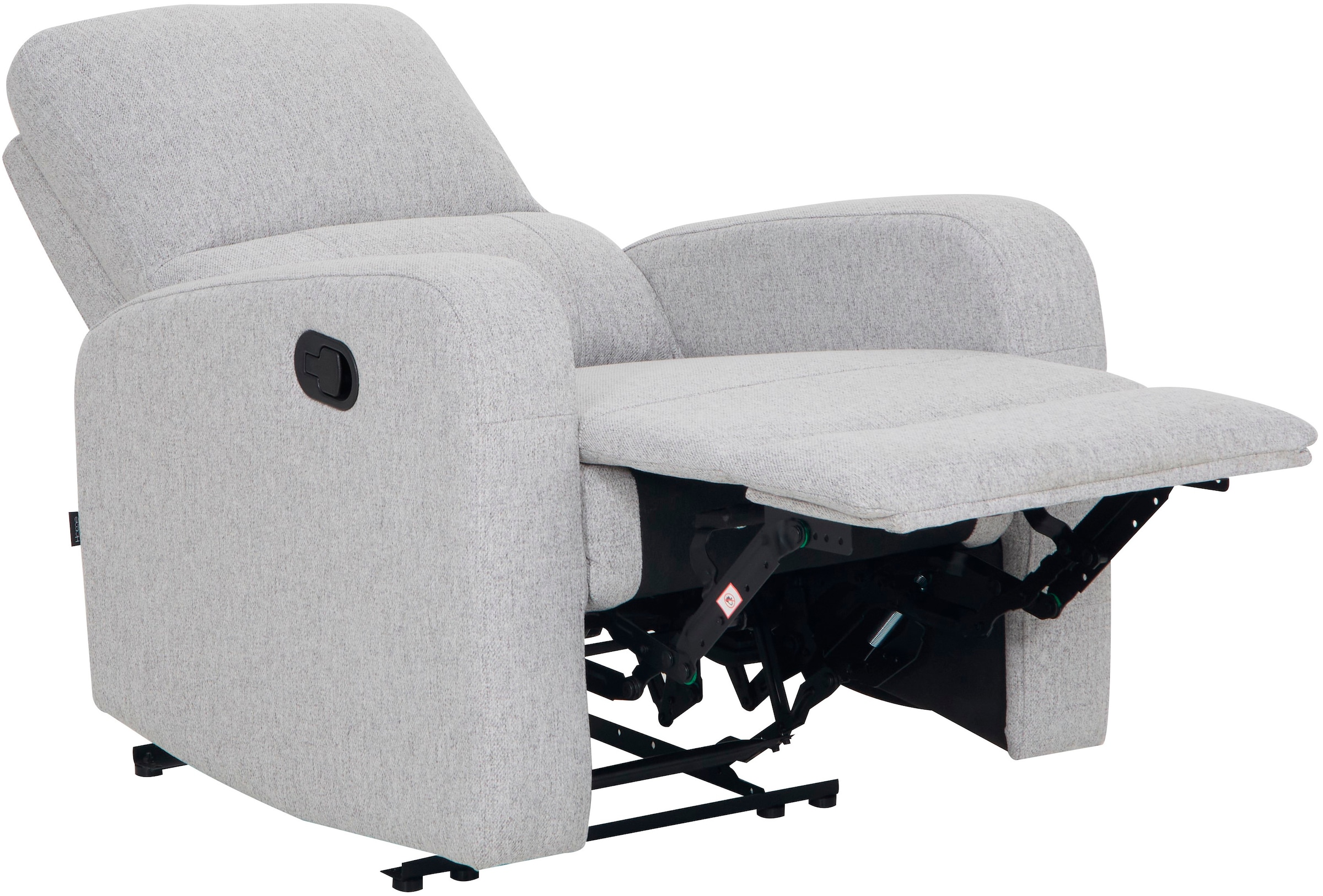 Home affaire Relaxsessel »TOURNAY, TV-Sessel mit Recliner - und Liegefunktion, Webstoff,«, Ruhesessel mit Beinablage, Liegefläche ideal verstellbar 105°-135°