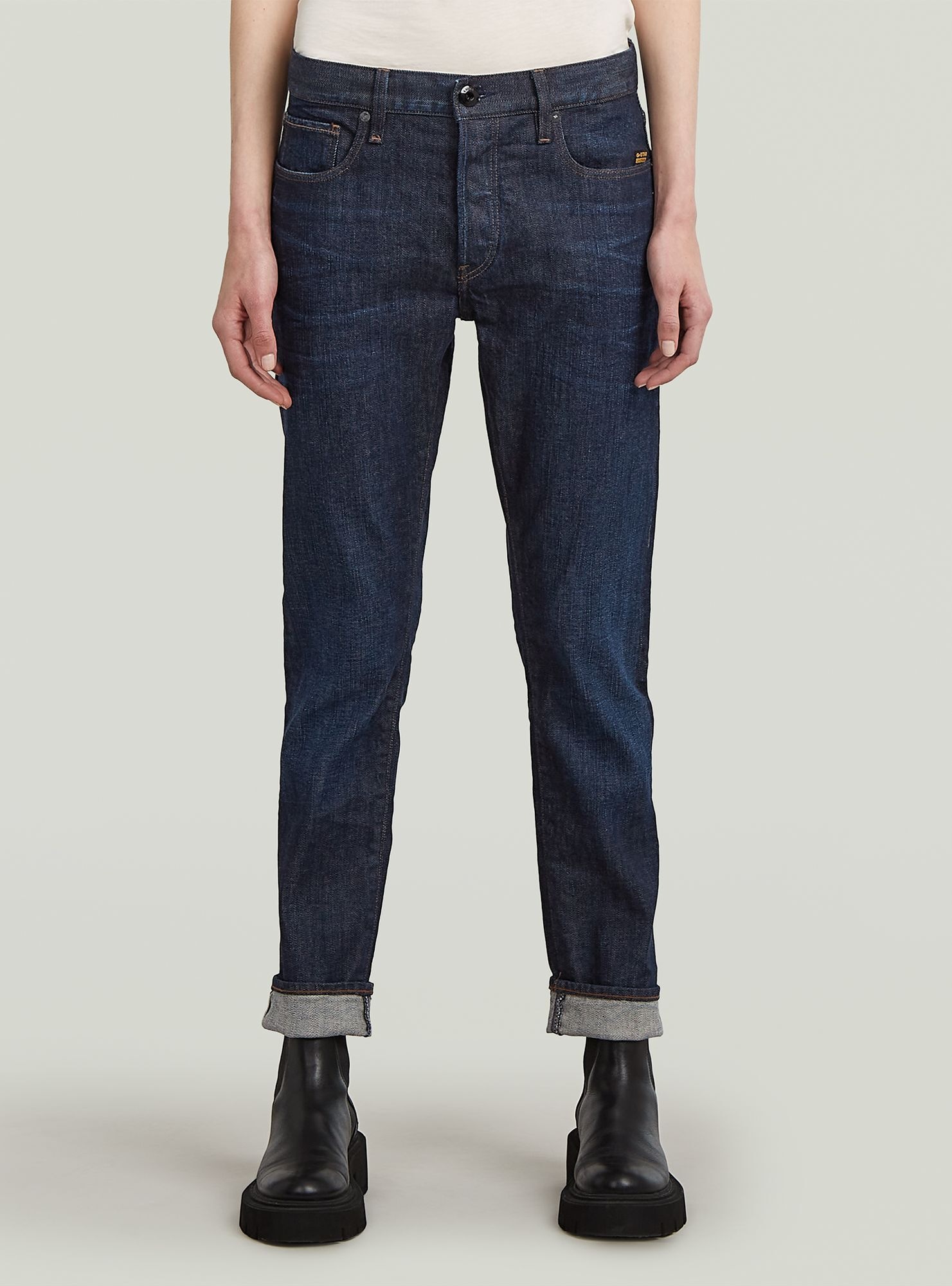 G-STAR Regular-fit-Jeans "3301 Slim Selvedge Jeans" günstig online kaufen