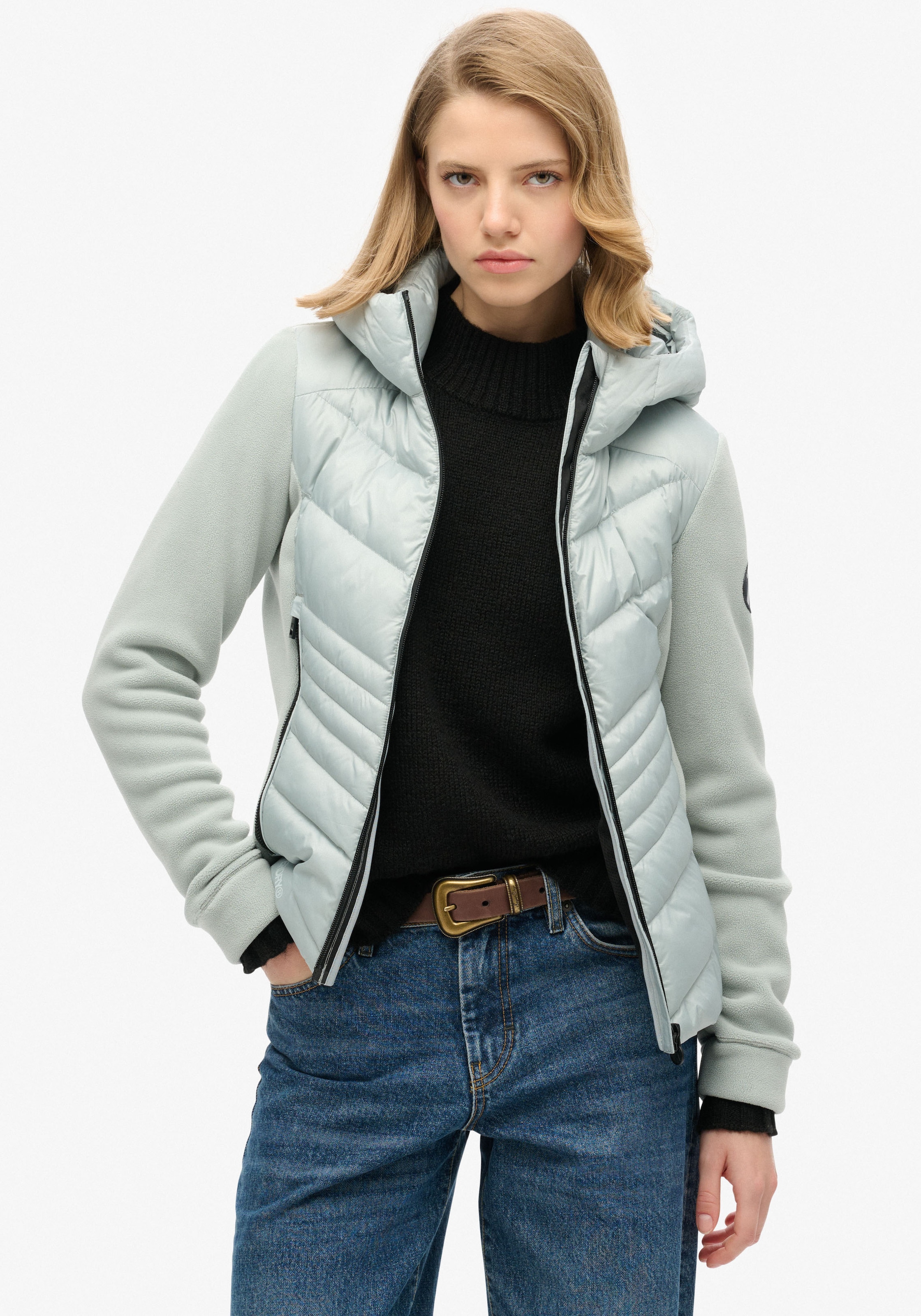 Superdry Fleecejacke "HOODED STORM FLEECE JKT", mit Kapuze günstig online kaufen