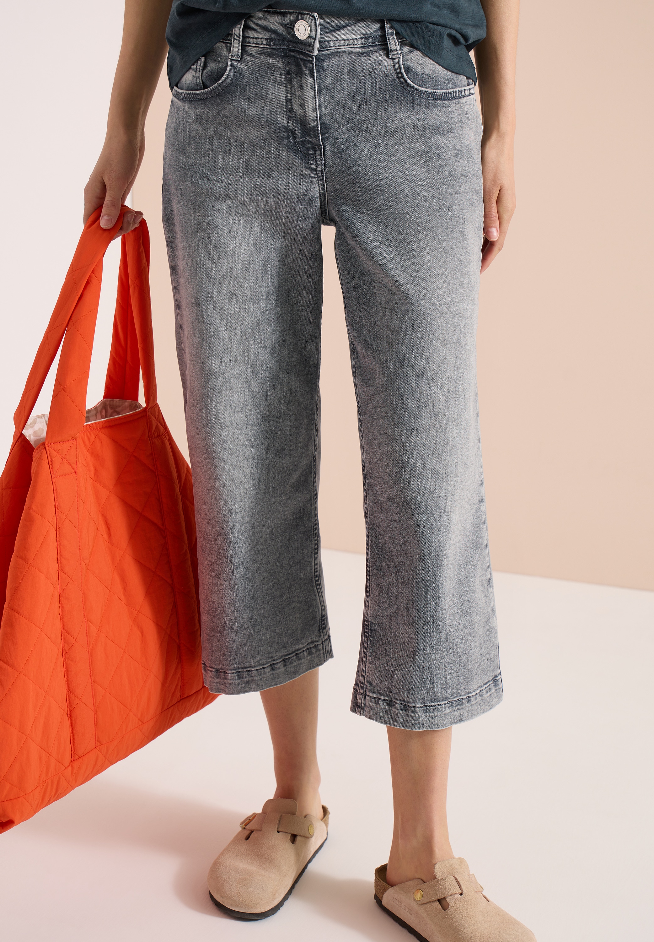 Cecil Loose-fit-Jeans in 3/4-Länge