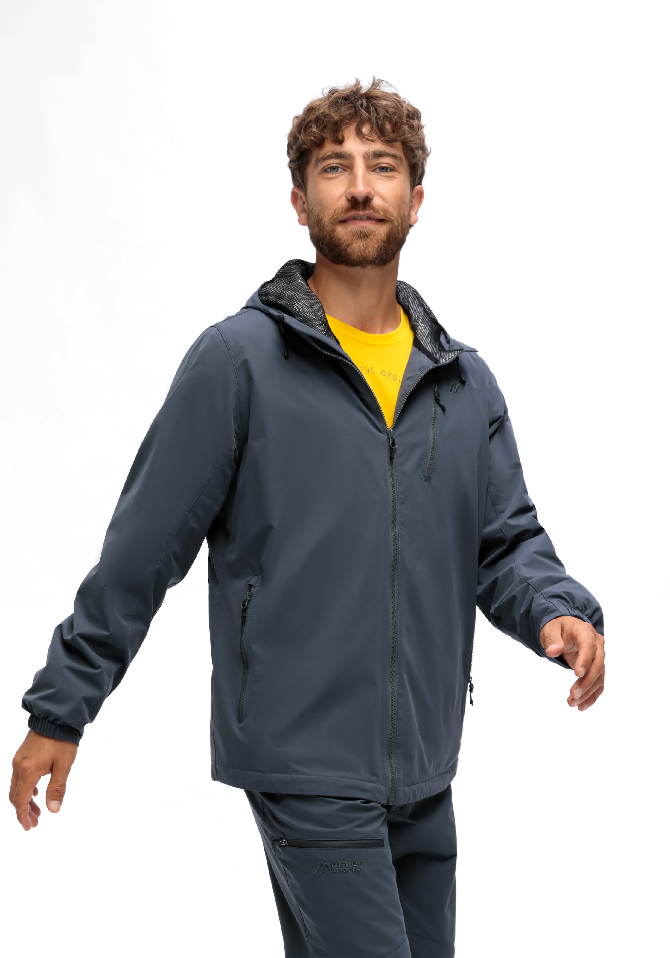 Maier Sports Outdoorjacke »ArorA Loop M«, Herren Jacke wasserdicht, Funktionsjacke 3 Taschen außen + Innentasche