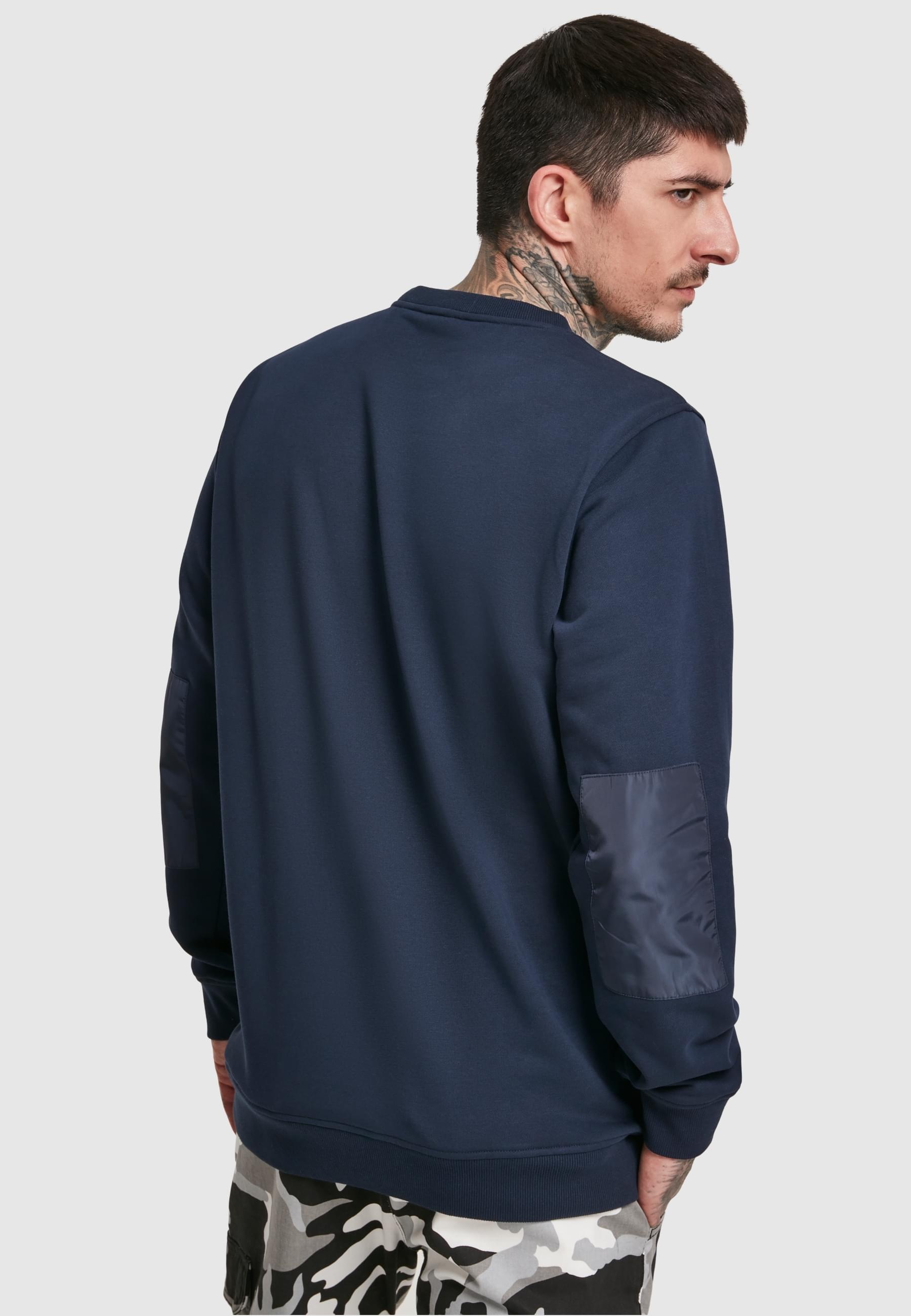 URBAN CLASSICS Rundhalspullover »Urban Classics Herren Military Crew«, (1 tlg.)
