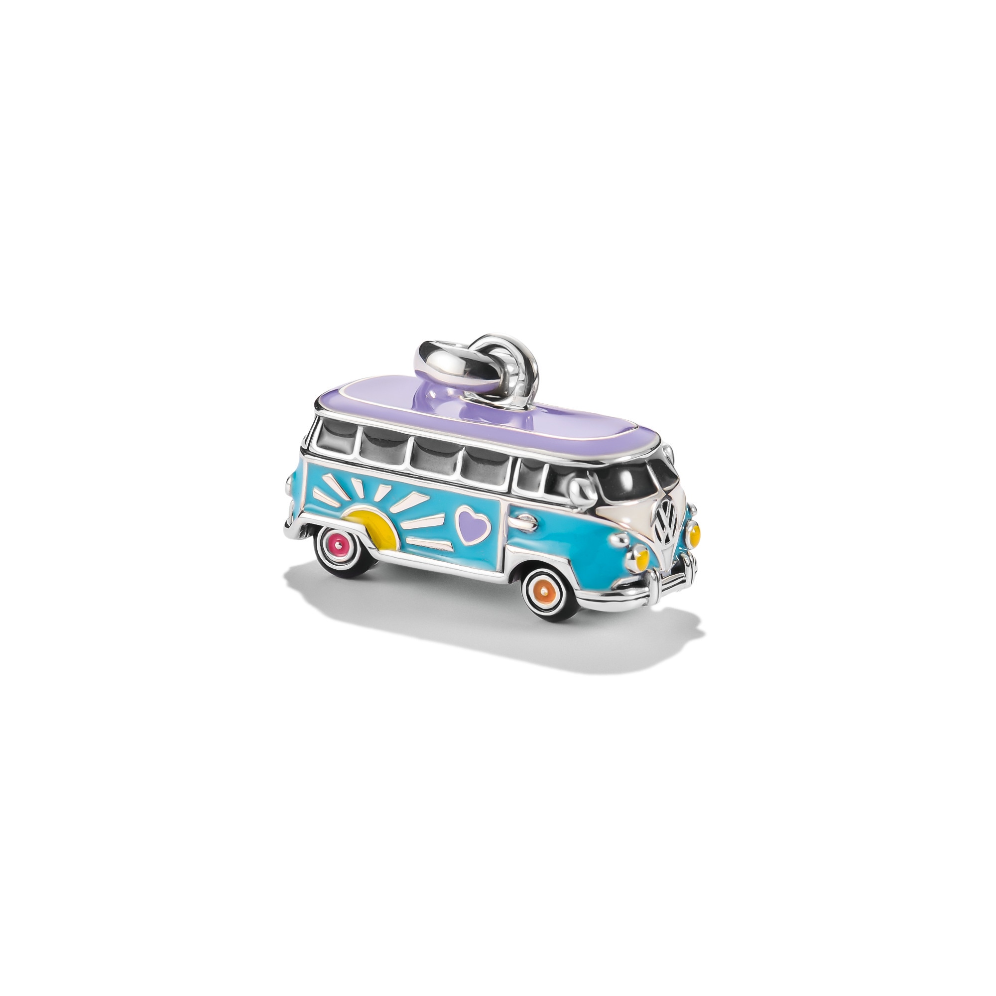 THOMAS SABO Charm-Einhänger »Charm Volkswagen Hippie-Bus - Connect« Emaille