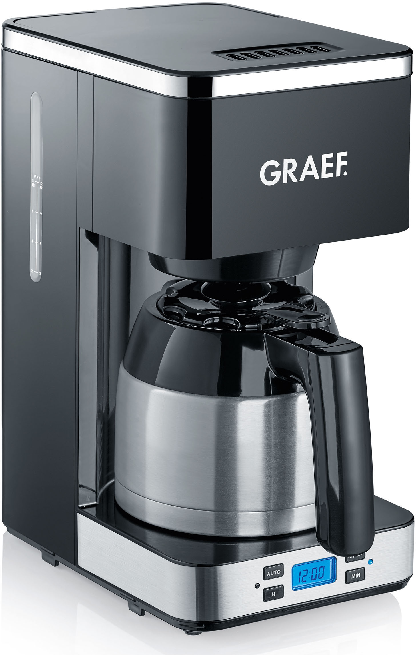 Graef Filterkaffeemaschine »FK 512«, 1 l Kaffeekanne, Korbfilter, 1x4, mit Timer und Thermokanne