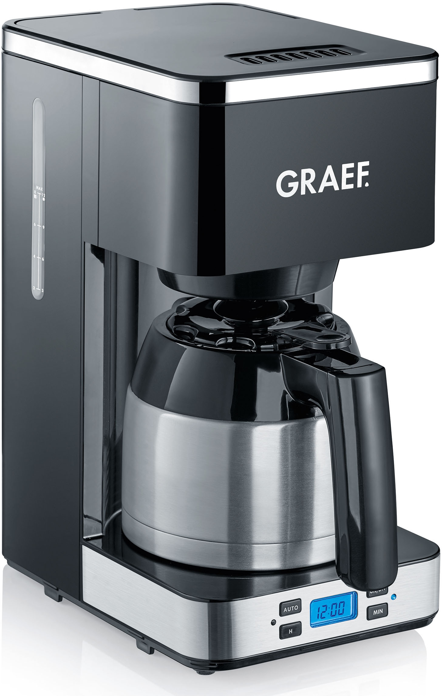 Graef Filterkaffeemaschine "FK 512", 1 l Kaffeekanne, Korbfilter, 1x4, mit Timer und Thermokanne
