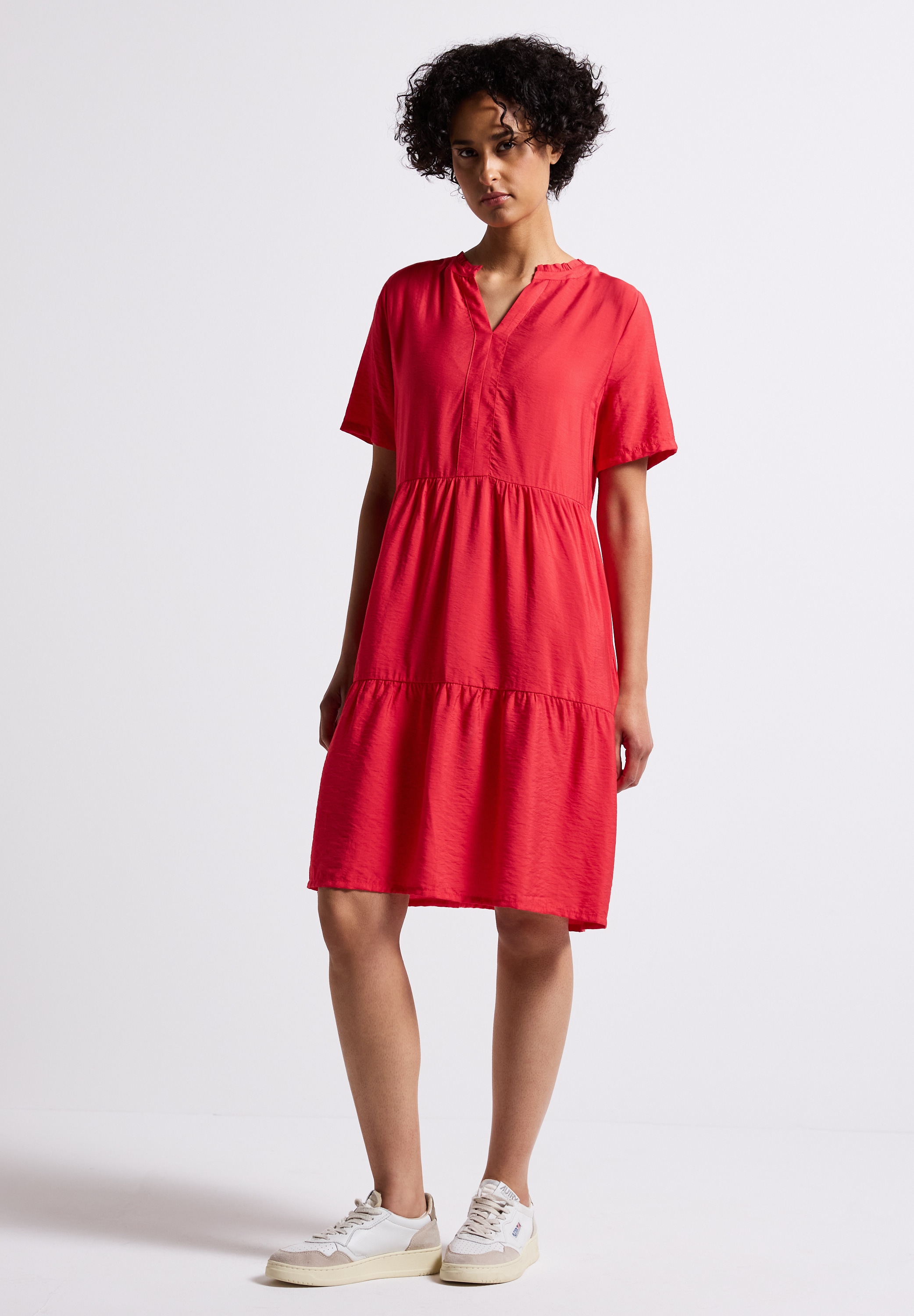 STREET ONE Tunikakleid Ohne Taschen mit Volant günstig online kaufen