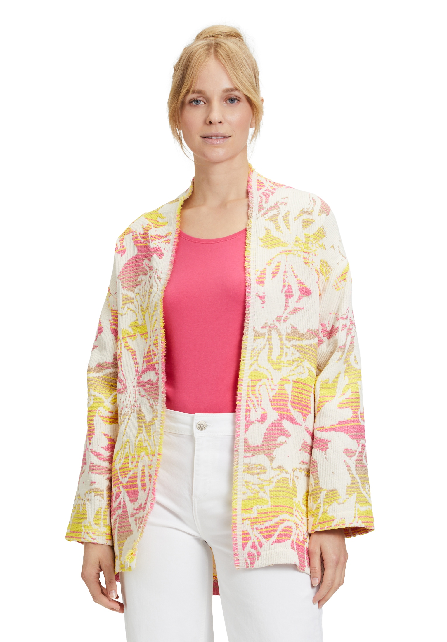 Cartoon Canvasjacke "Cartoon Casual-Jacke mit Jacquard"