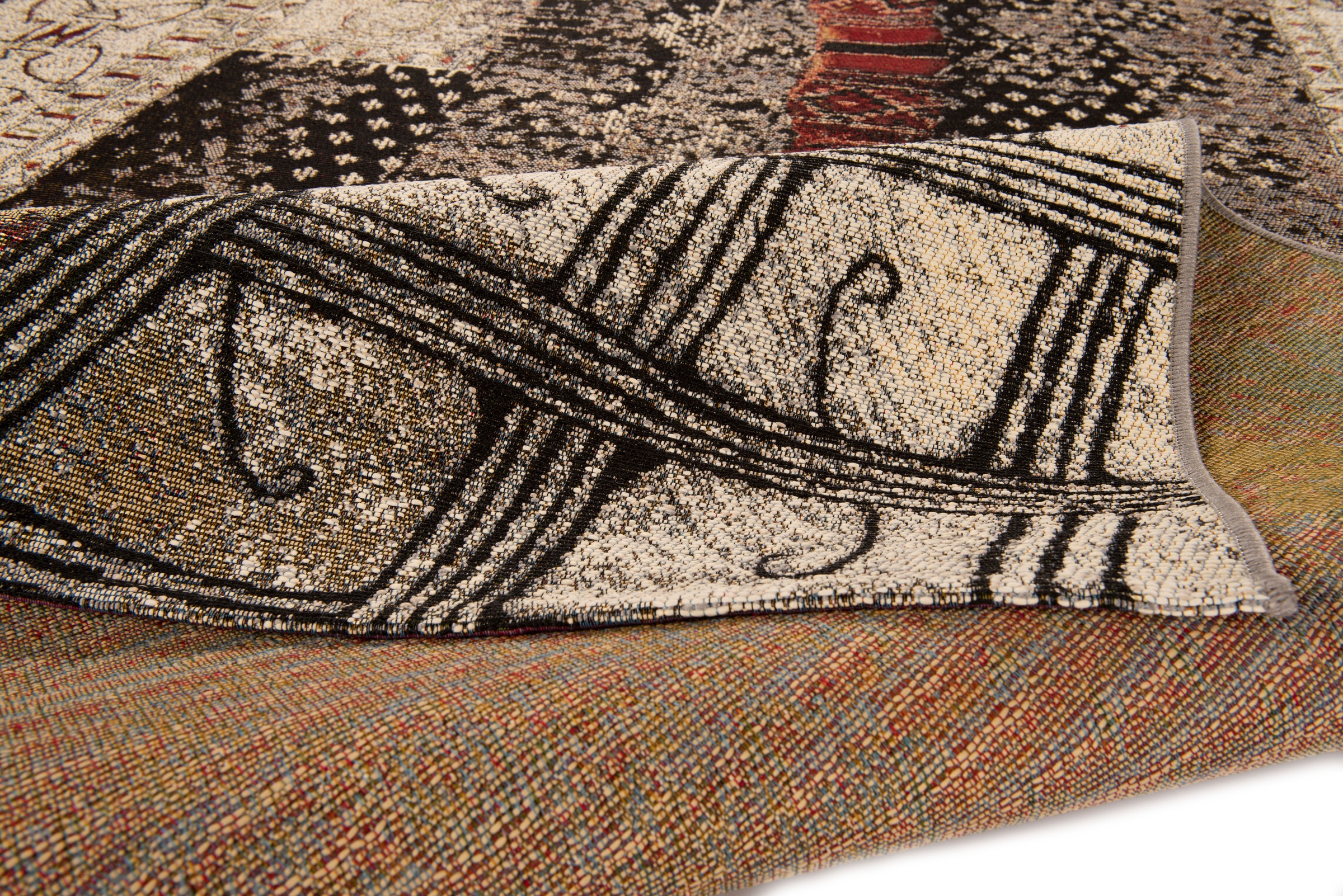 Teppich GINO FALCONE "Outdoor-Africa 37" Gr. 2, bunt, B:80cm H:5mm L:165cm, Kunstfaser, Teppiche, Teppich, Flachgewebe, In- und Outdoor geeignet, Wohnzimmer 2