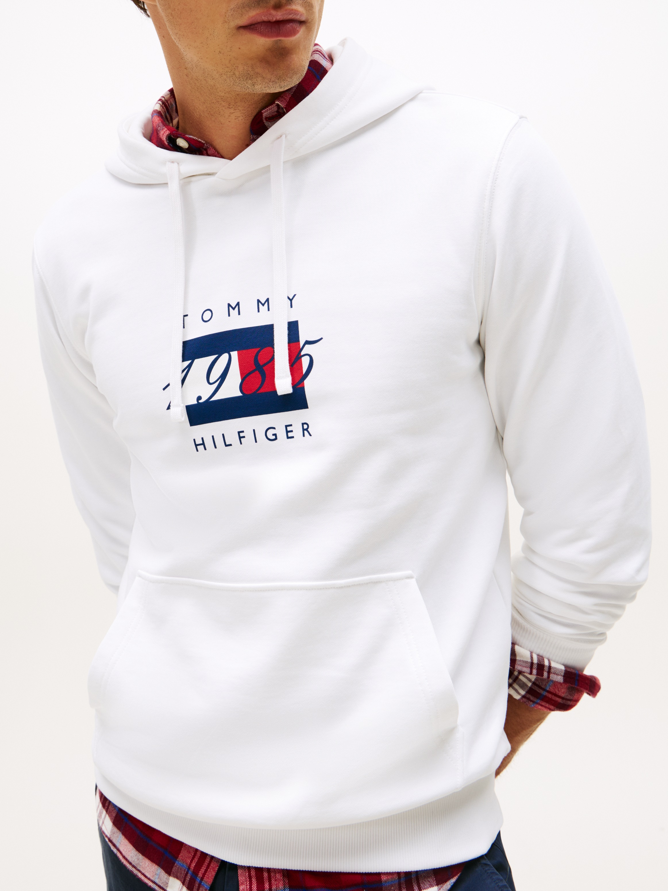 Tommy Hilfiger Kapuzensweatshirt "LINEAR FLAG GRAPHIC", Regular Fit, Hoodie günstig online kaufen