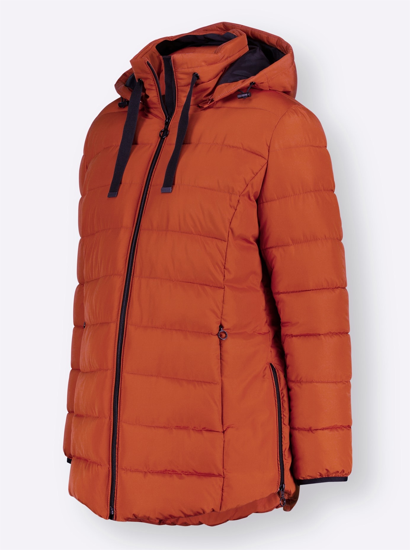 CASUAL LOOKS Women's Quilted Jacket Rust Red Size 44 3