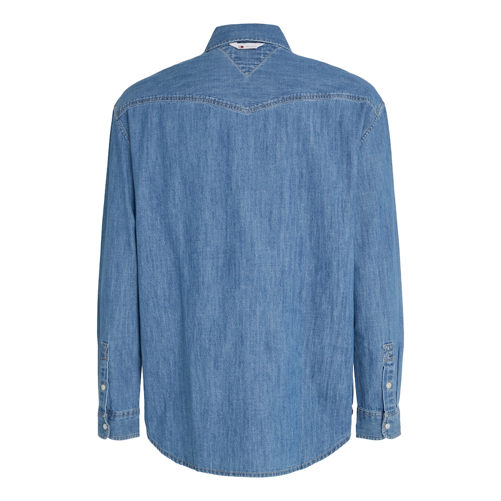 Tommy Jeans Jeanshemd »TJM RLX WESTERN DENIM SHIRT«, mit Brusttasche