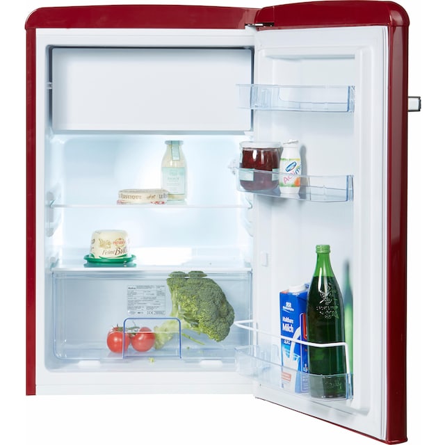 Amica Table Top Kühlschrank, KS 15611 R, 87,5 cm hoch, 55 cm breit per  Raten | BAUR | Retrokühlschränke