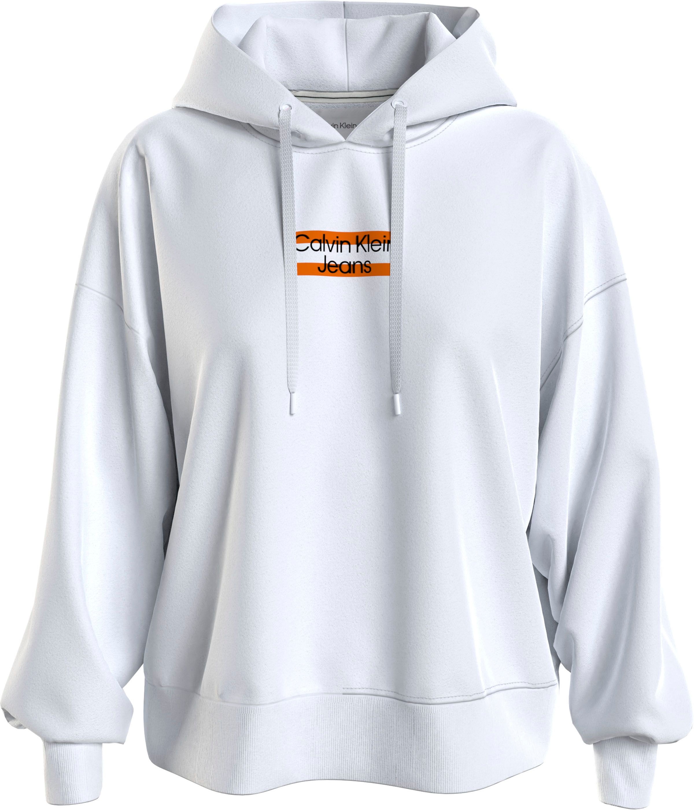 Calvin Klein Jeans Kapuzensweatshirt mit farblich abgesetztem Logodruck