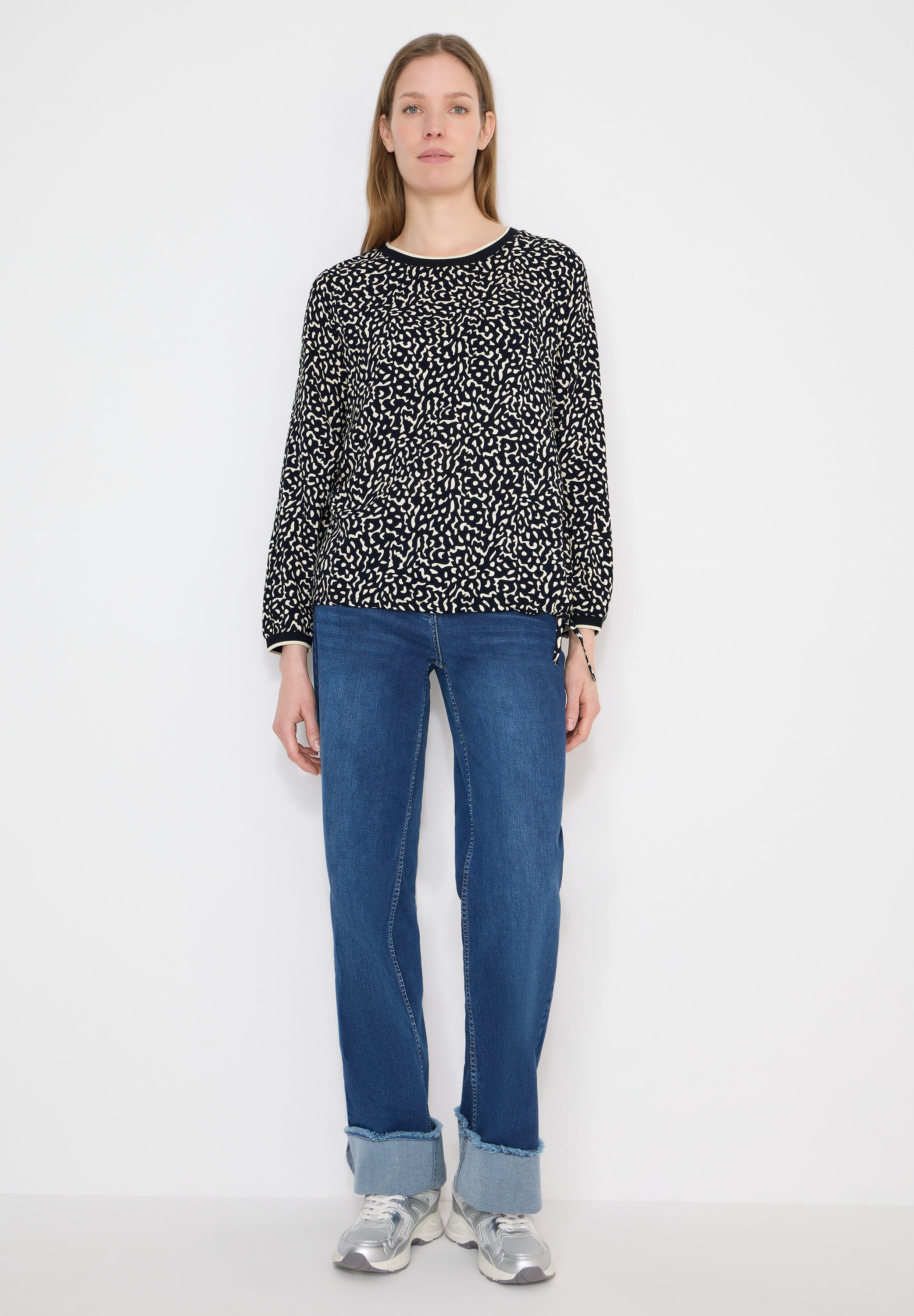 Cecil Langarmbluse aus softer Viskose