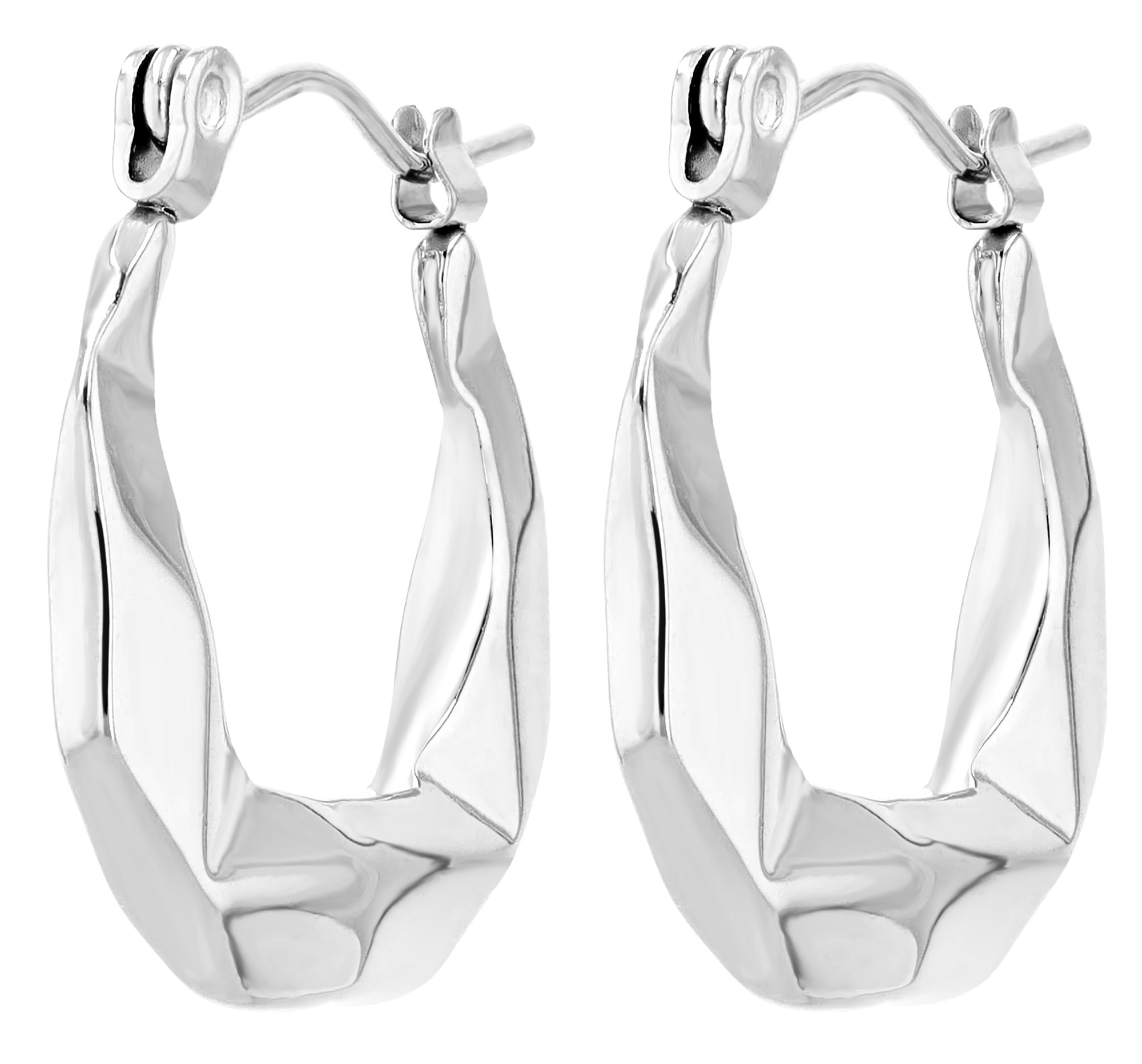 Adelia´s Klappcreolen »Damen Ohrringe – Klappcreole aus Edelstahl« Ein kleines Geschenk mit großer Wirkung