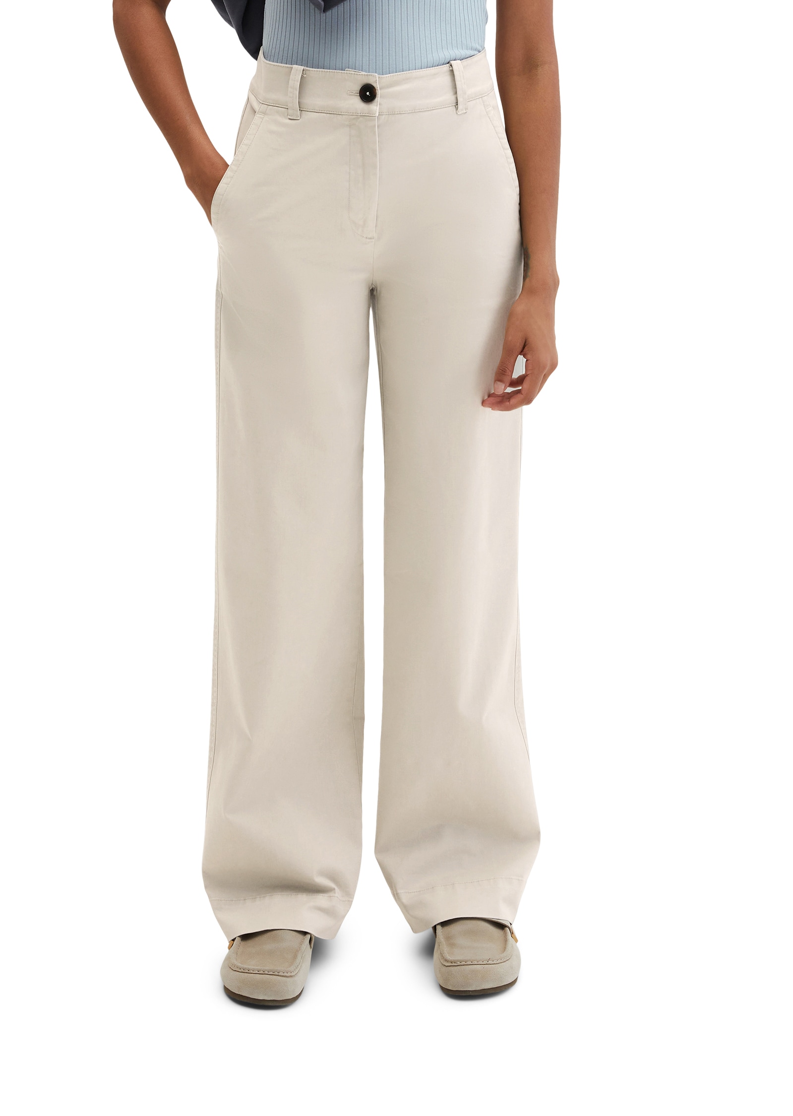 Marc OPolo Stretch-Hose straight leg, aus Brushed Cotton Twill günstig online kaufen