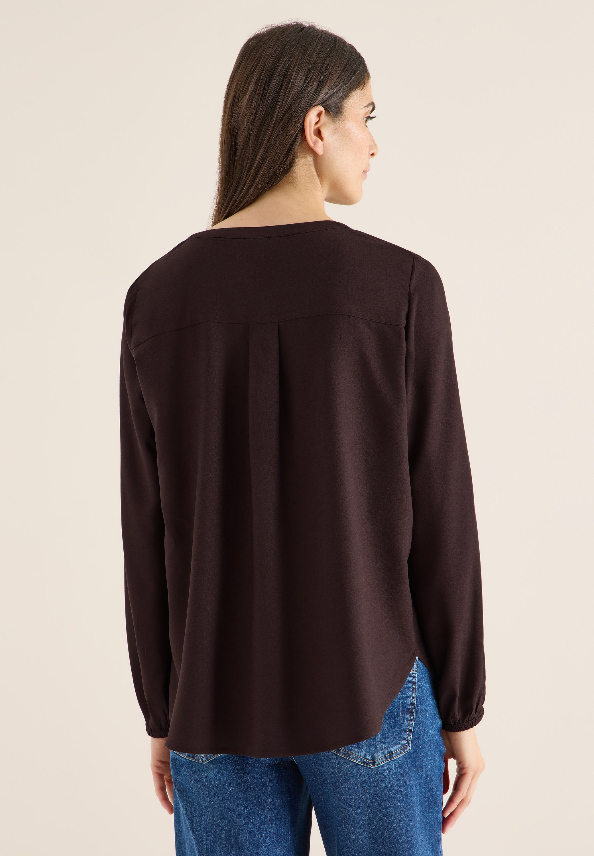 Cecil Langarmbluse aus softer Viskose günstig online kaufen