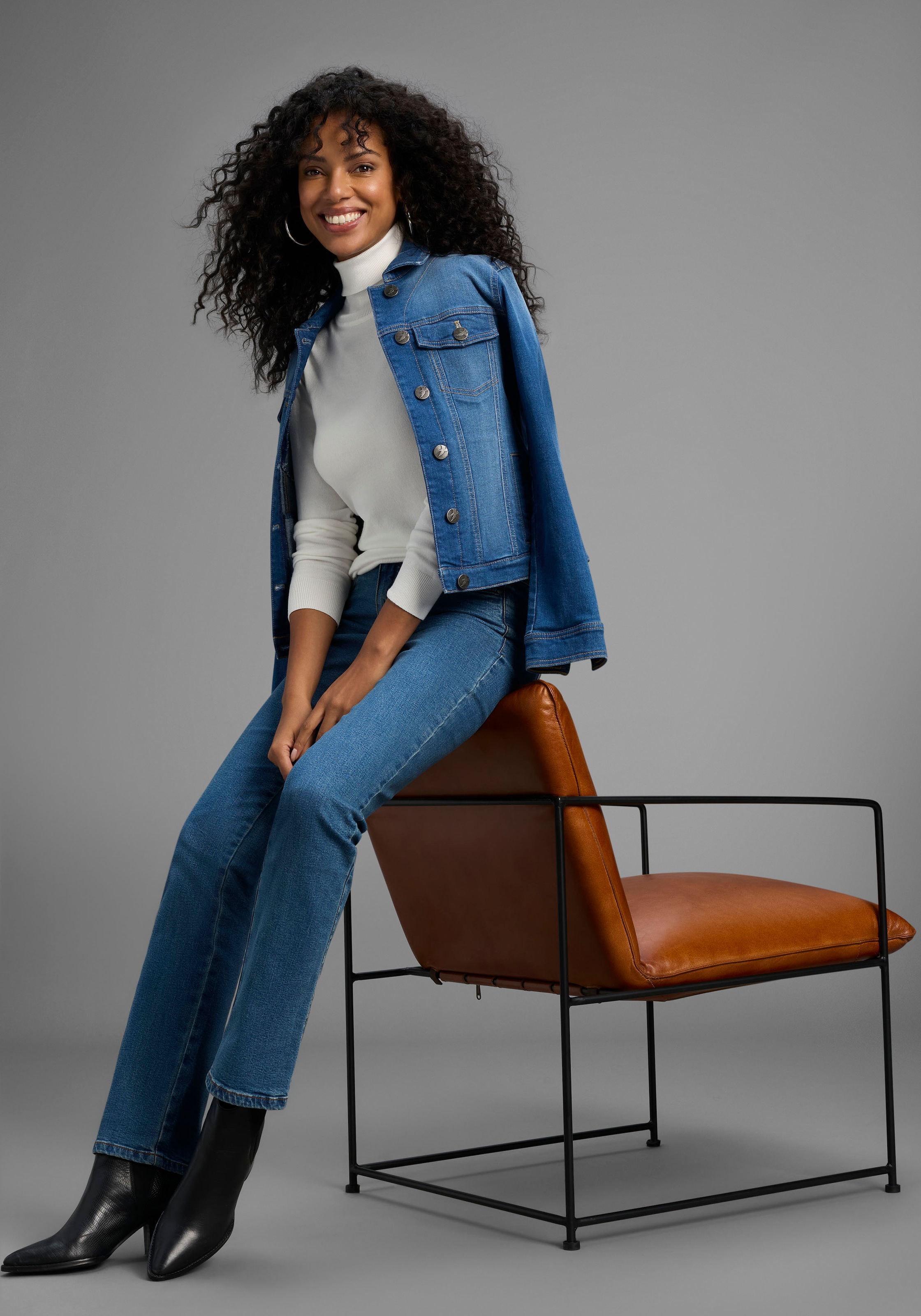 Arizona Gerade Jeans »Comfort-Fit«, High Waist