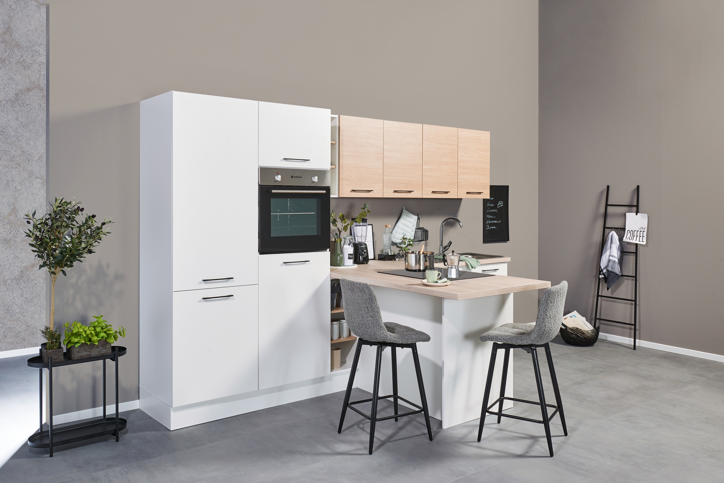 BASIC by Balculina Küchenzeile "Girona B/H/T 325x211x200 cm" Breite 325cm, günstig online kaufen